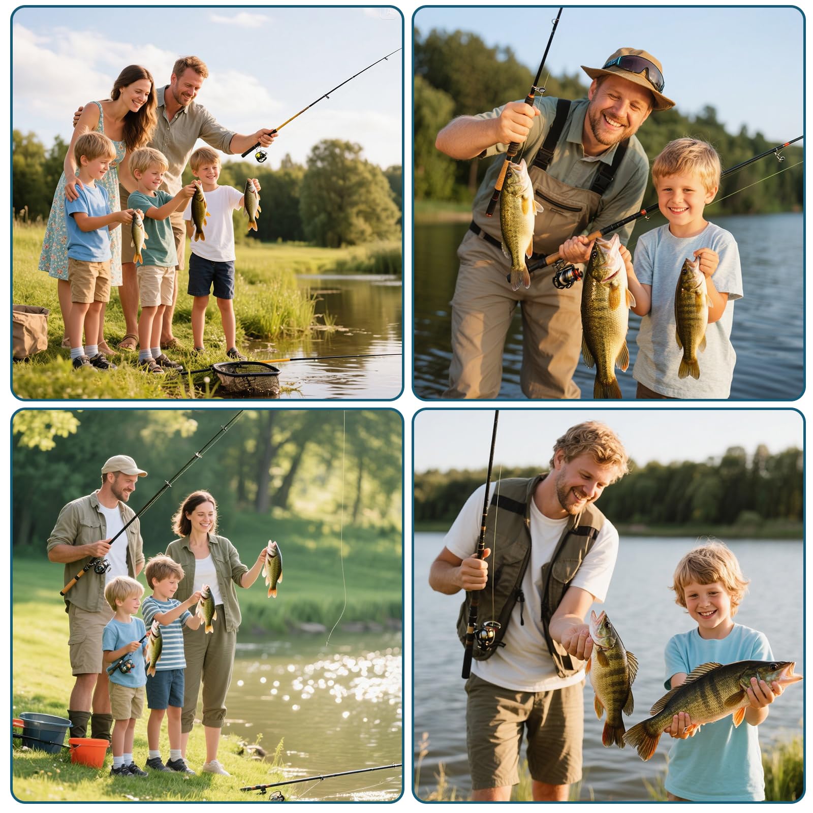 Kit completo di canna da pesca telescopica e mulinello, asta in metallo da 1,8 m con accessori per esche da pesca/borsa porta accessori, kit completo di canna da pesca girevole per acqua salata e
