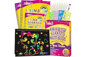 pigipigi Ultimate Rainbow Scratch Art Gift Set for Kids