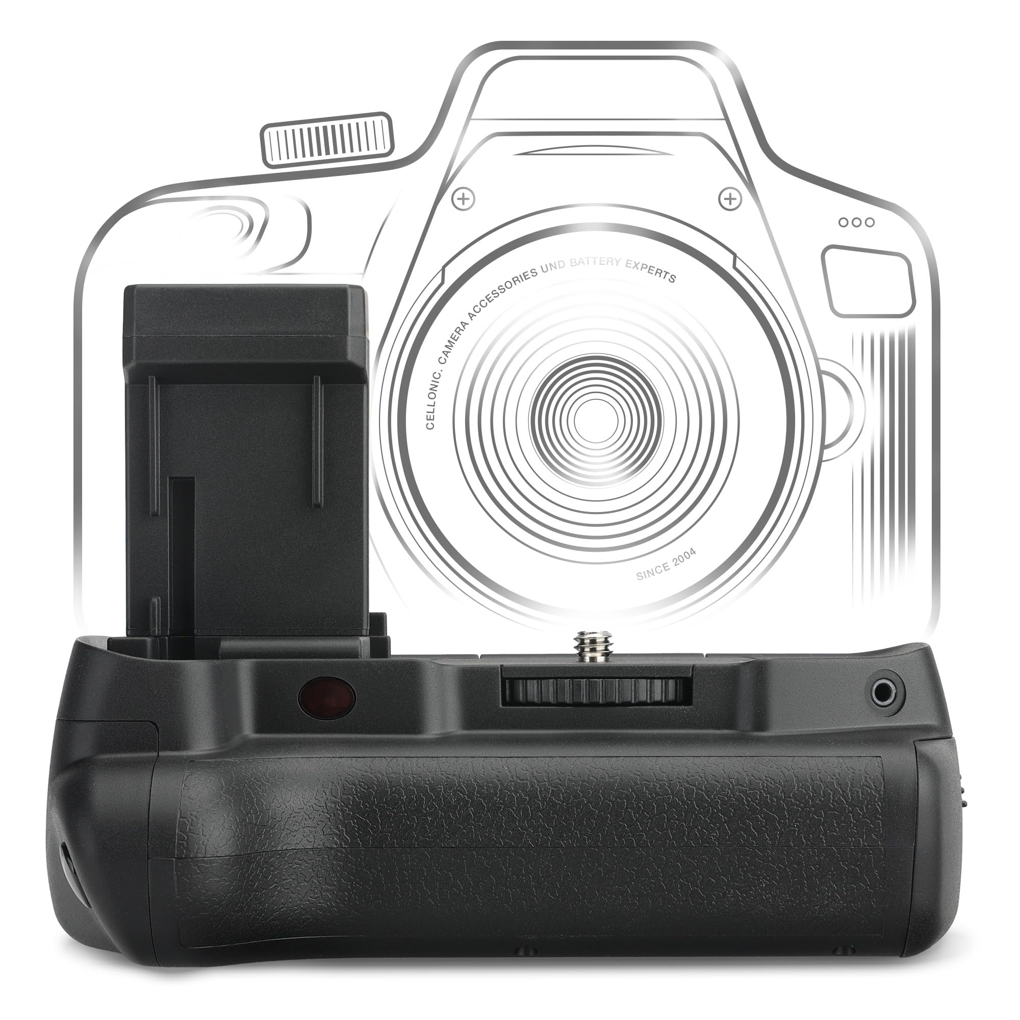 CELLONIC Impugnatura BG-E10 Compatibile con Battery Grip per Fotocamera Fotografia Verticale Multifunzione portabatterie LP-E10