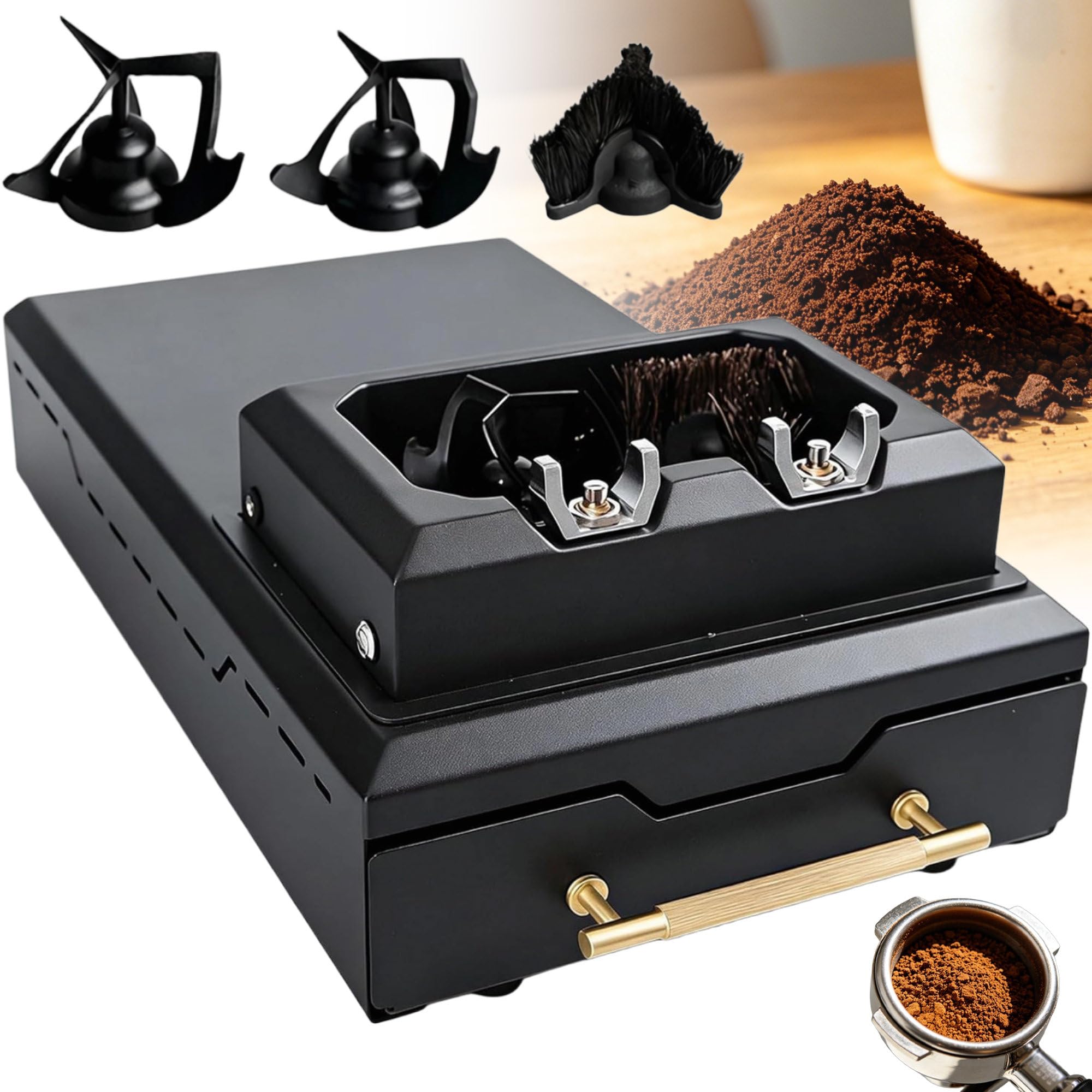 REWECI Electric Espresso Powder Bowl Cleaner Automatic Barista Equipment