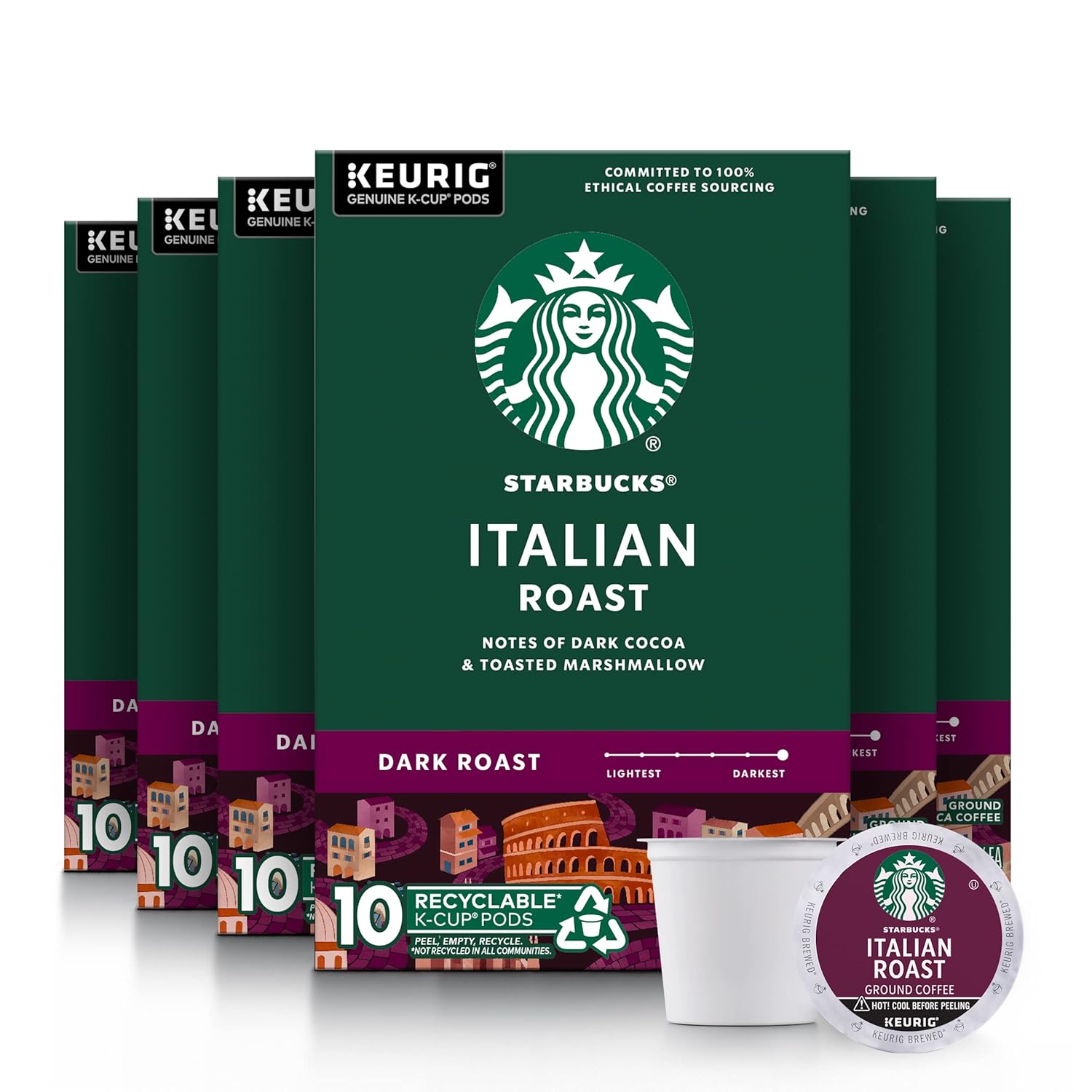 Starbucks KCup Coffee Pods—Dark Roast Coffee—Italian