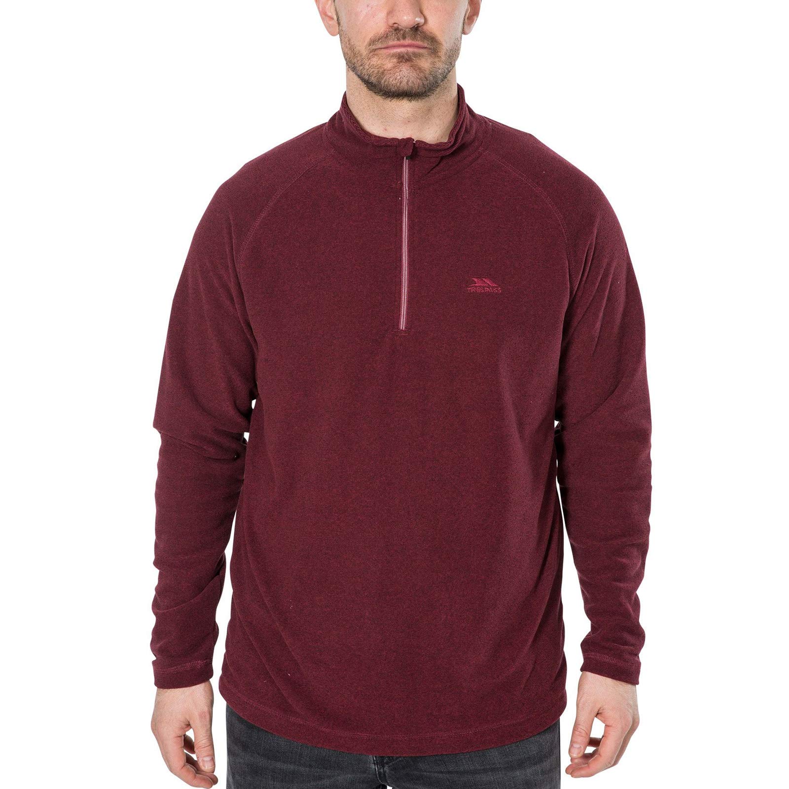 Trespass Tredt Men Keynote Warm Microfleece 140GSM - Prune, M