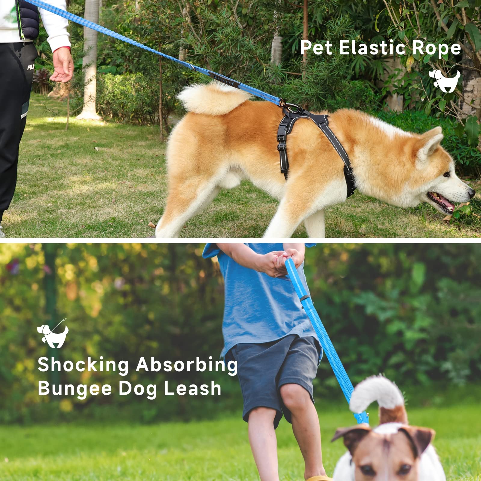 Elastische Bungee-Hundeleine Mit Stoßdämpfendem Zug – Bequem & Sicher Für Jeden Hund