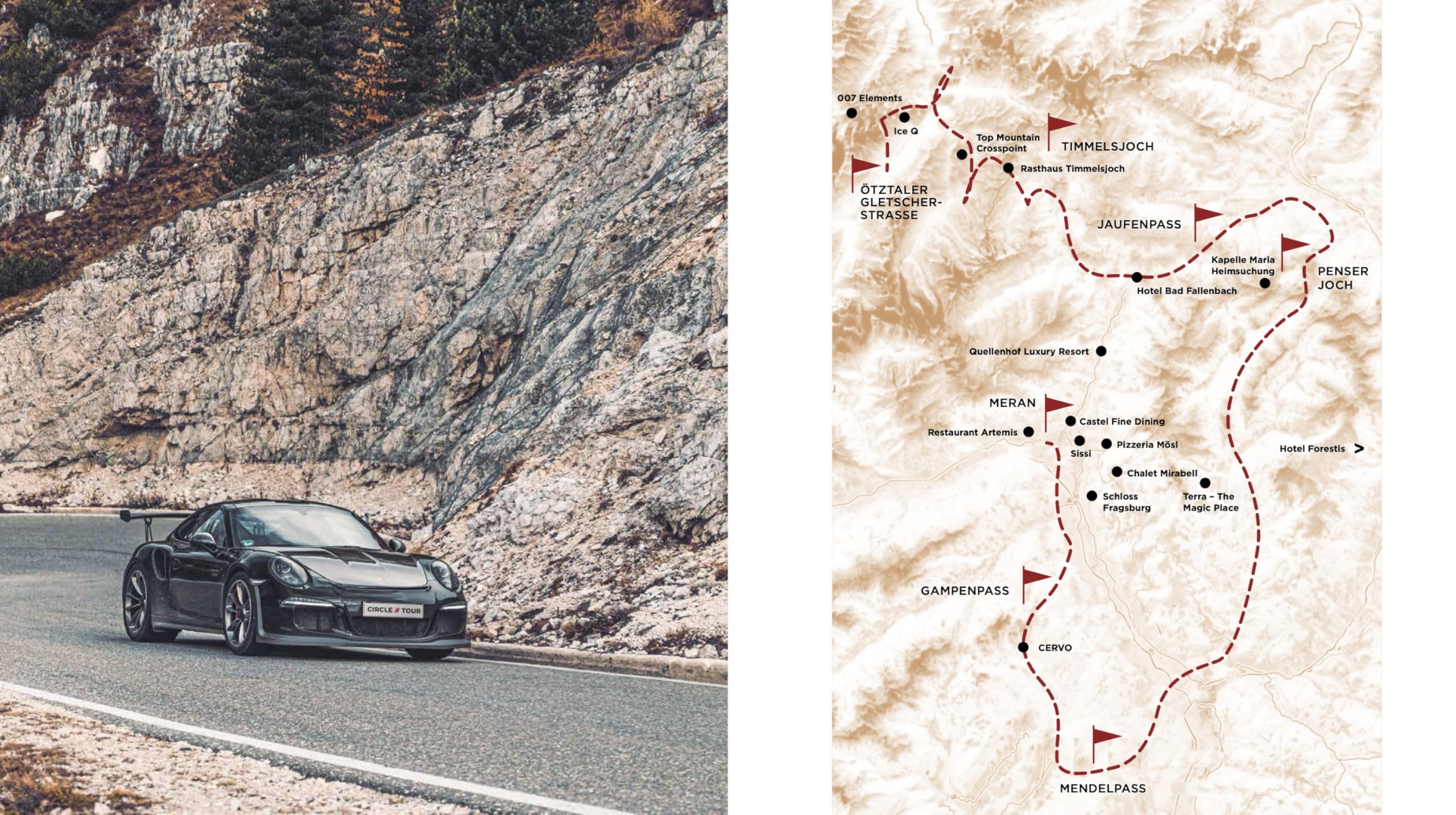Spektakulär: Supercar Dolomitentouren