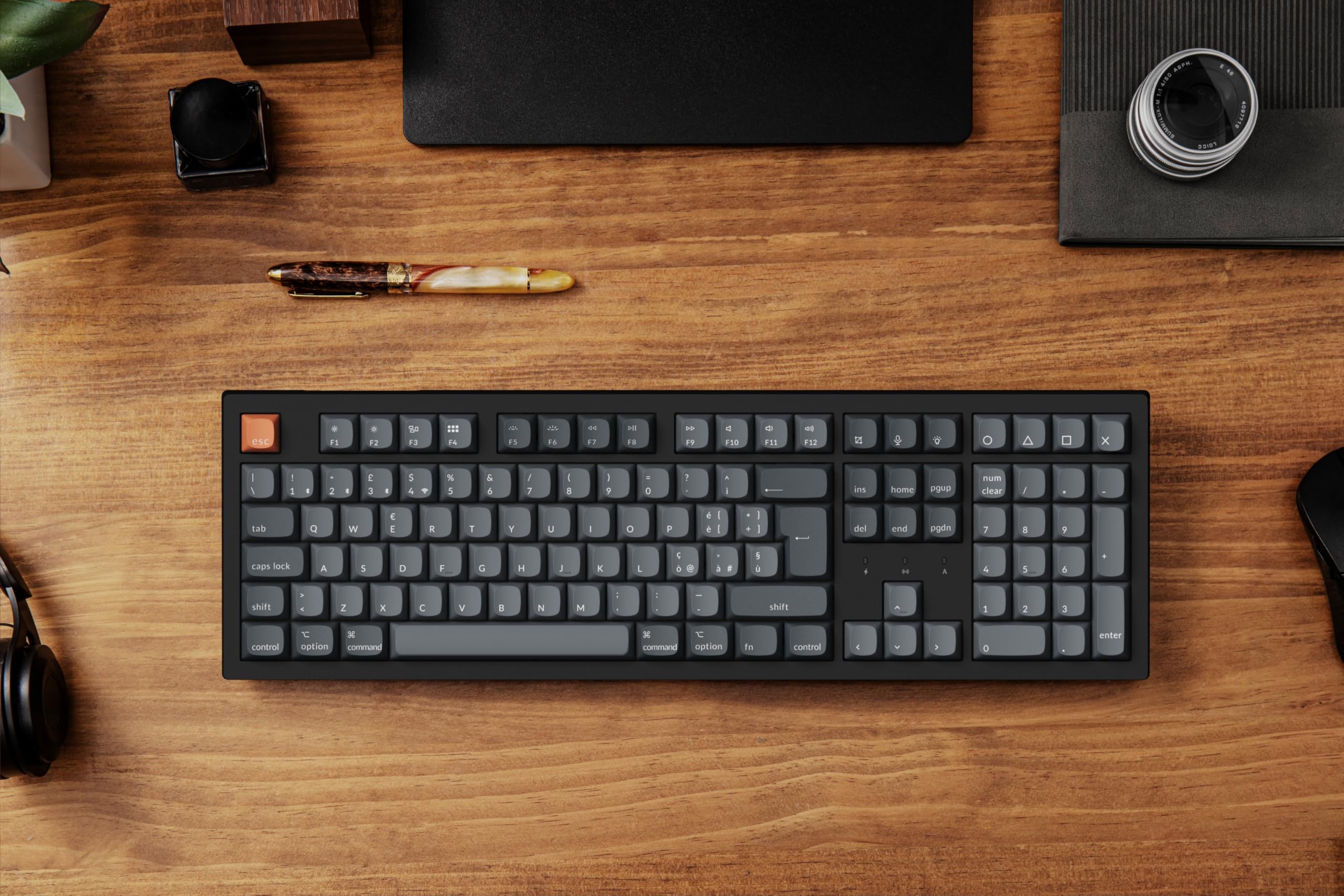 Keychron K10 Max Layout Italiano ISO, Tastiera Meccanica Wireless Full-Size, Bluetooth/2.4GHz/USB-C, Hot-Swappable, QMK/VIA, per Windows, macOS e Linux, Super Red Switch