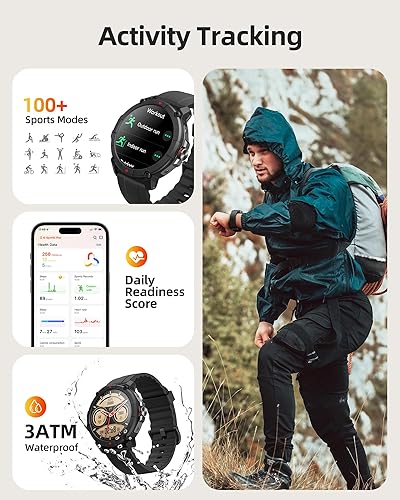 Miniatura 4 de Parsonver Reloj inteligente, Alexa integrado, GPS, llamadas y texto Bluetooth, resistente al agua hasta 98.4 ft, más de 100 modos deportivos, 1.38