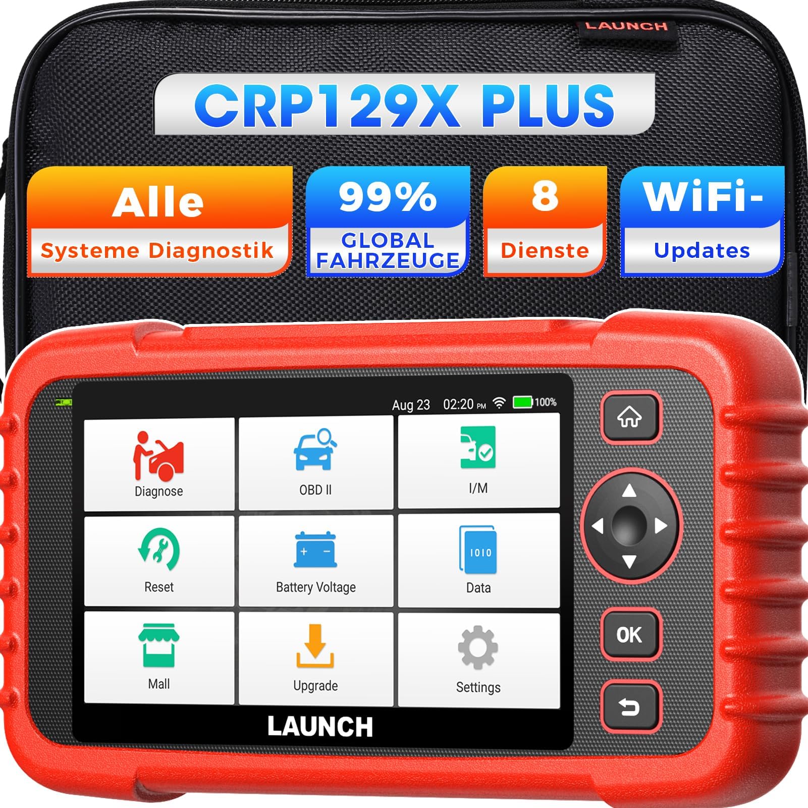 Handheld Diagnosegerät Kit Mit Kabel – Kompatibel Mit JLG Scherenbühnen (inkl. Teile-Nummern)