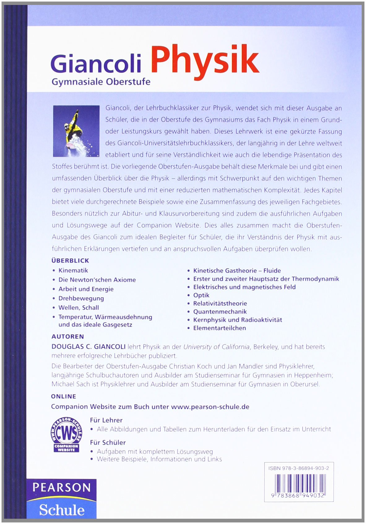 Giancoli Physik: Gymnasiale Oberstufe (Pearson Studium - Physik Schule)