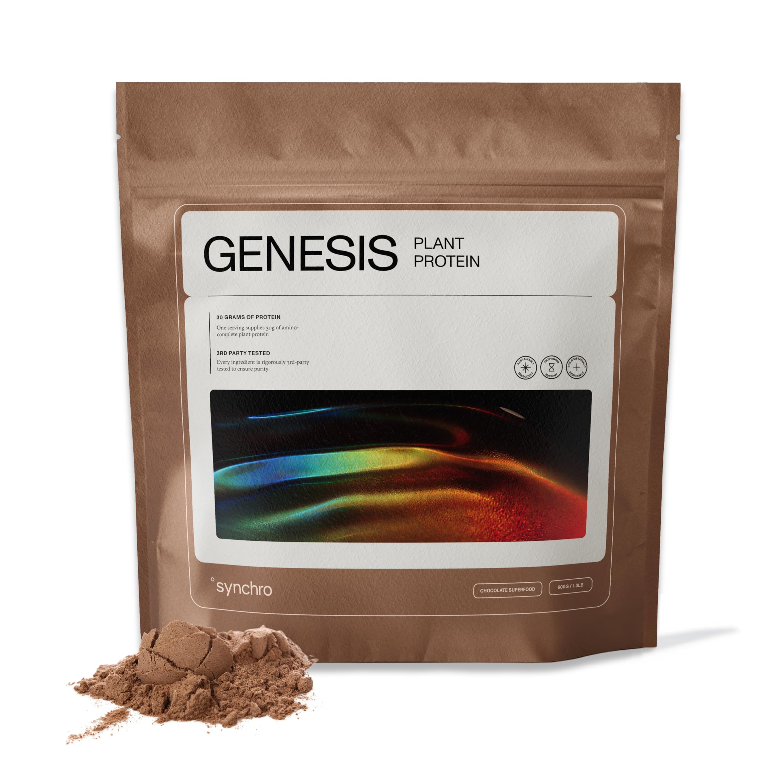 Amazon.com: Synchro Genesis Plant Based Protein Powder | Chocolate