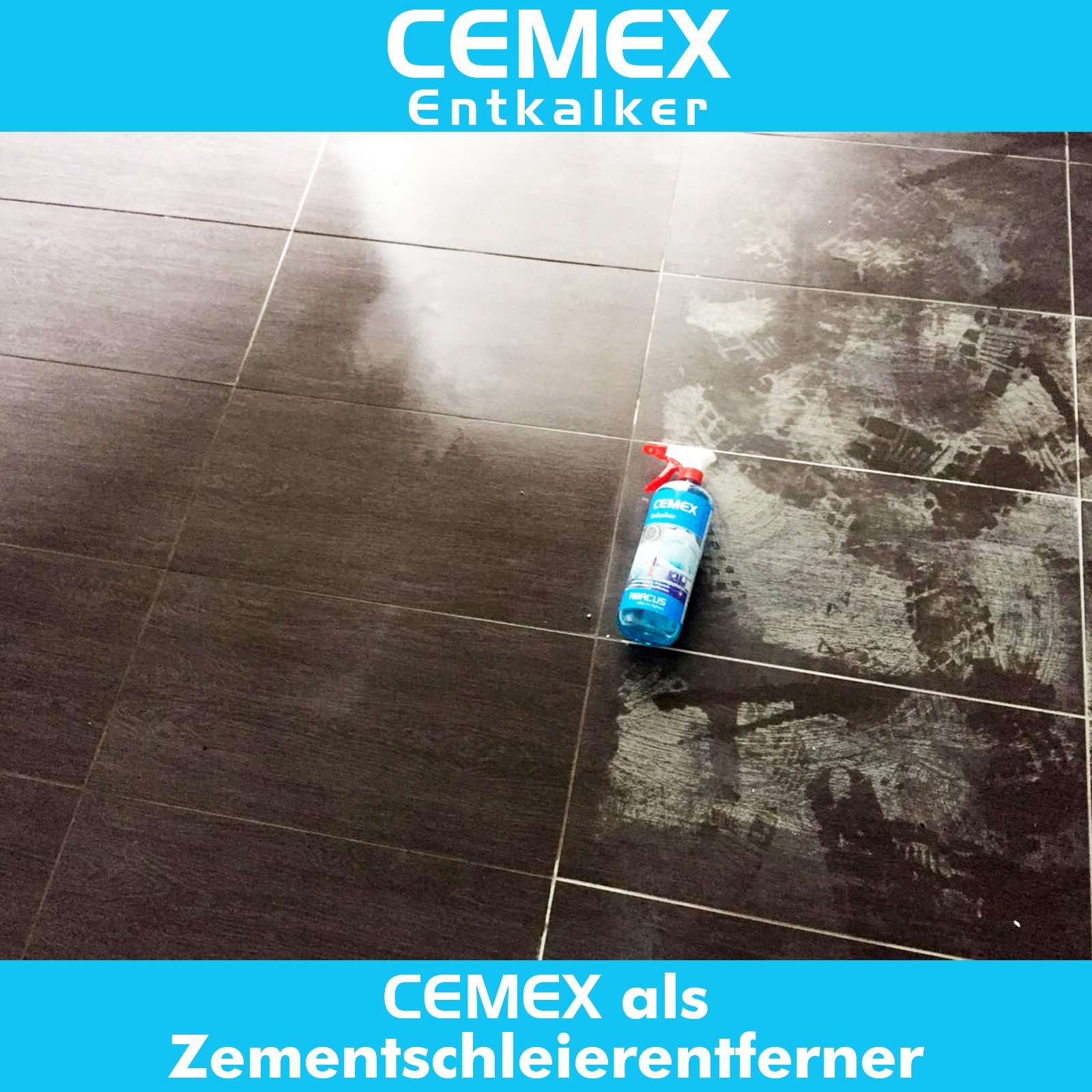 ABACUS® Zementschleier Entferner, Betonschleier Entferner, Zementreiniger, Baumaschinenreiniger, Betonentferner, Zemententferner, Betonlöser, Zementlöser Mörtellöser – Zementschleierentferner 2x1000ml