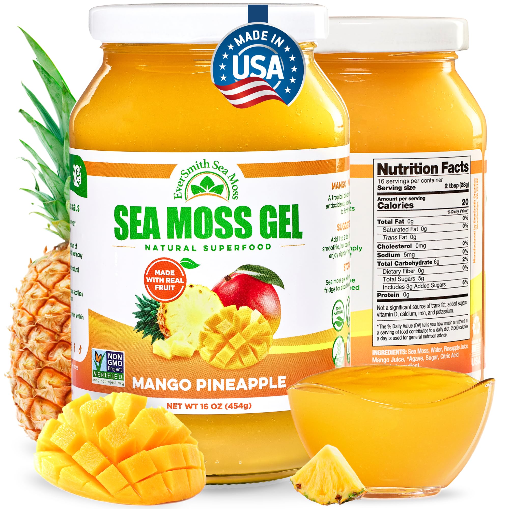 EverSmith Organics Wildcrafted Irish Sea Moss Gel