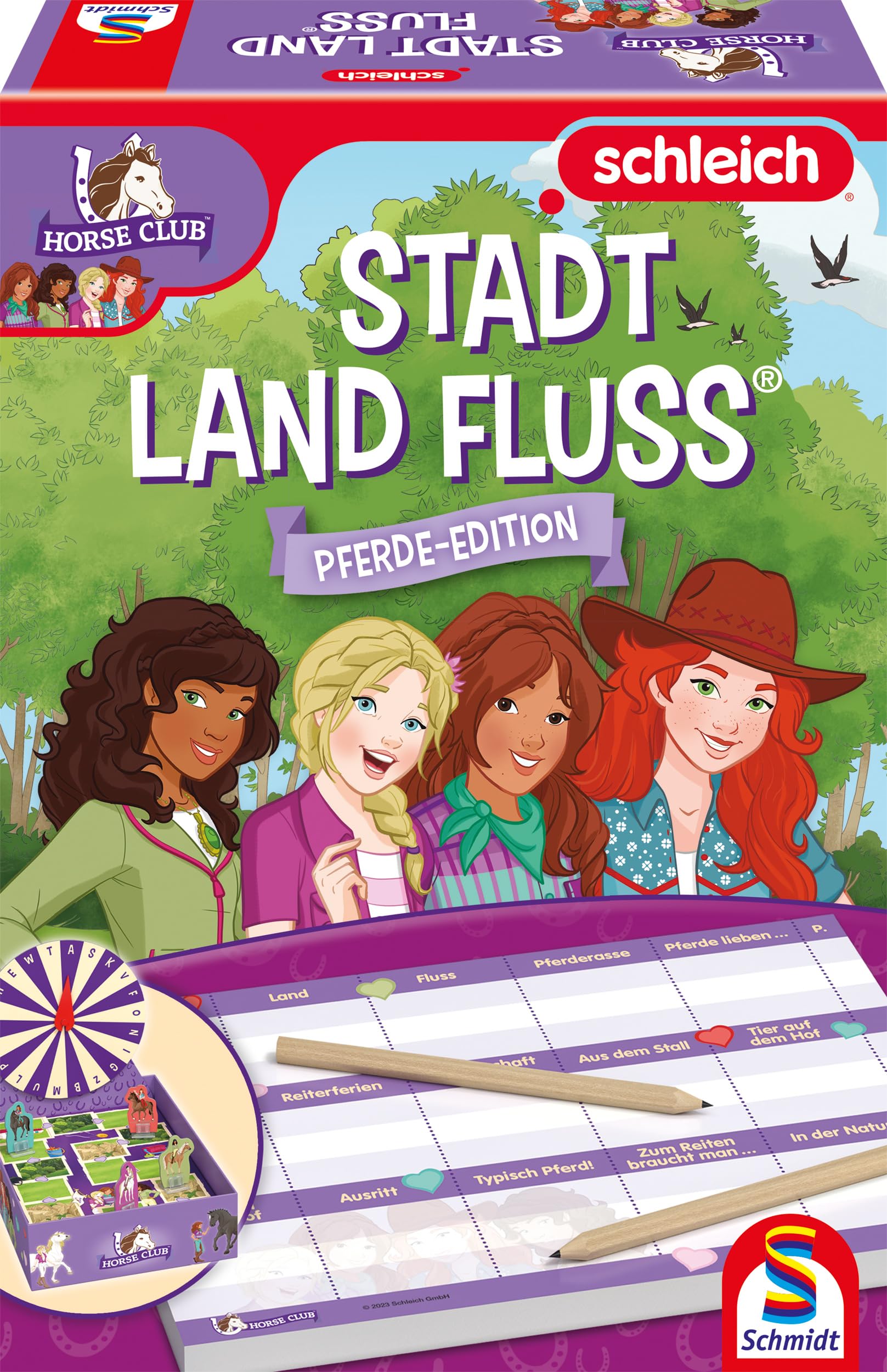 Schmidt Spiele 40649 Horse Club, City Land River, Children's Game