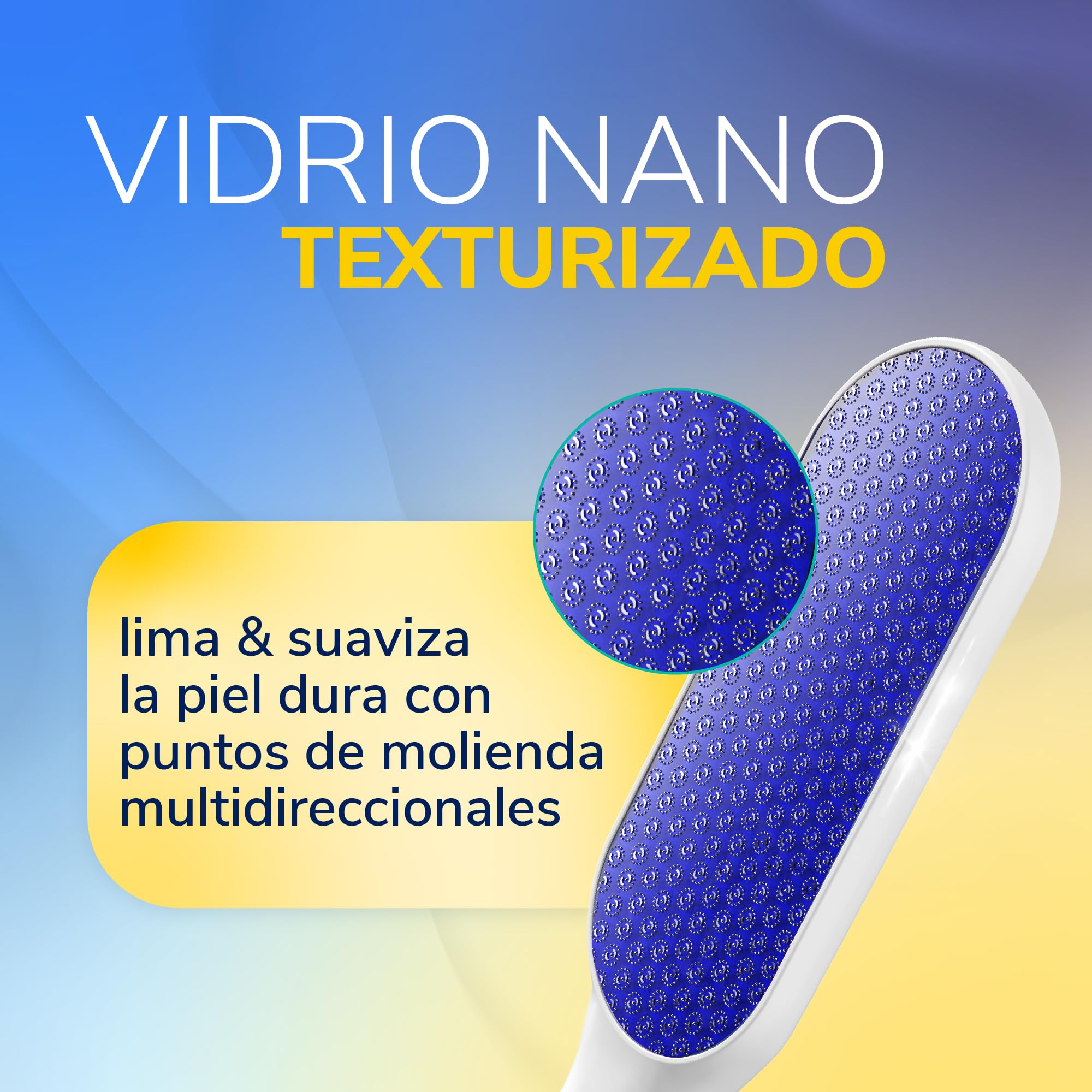 Scholl Lima Manual Nano Cristal Para Pies - Exclusivo Amazon - Elimina durezas y callosidades - Lavable y reutilizable - 1 unidad