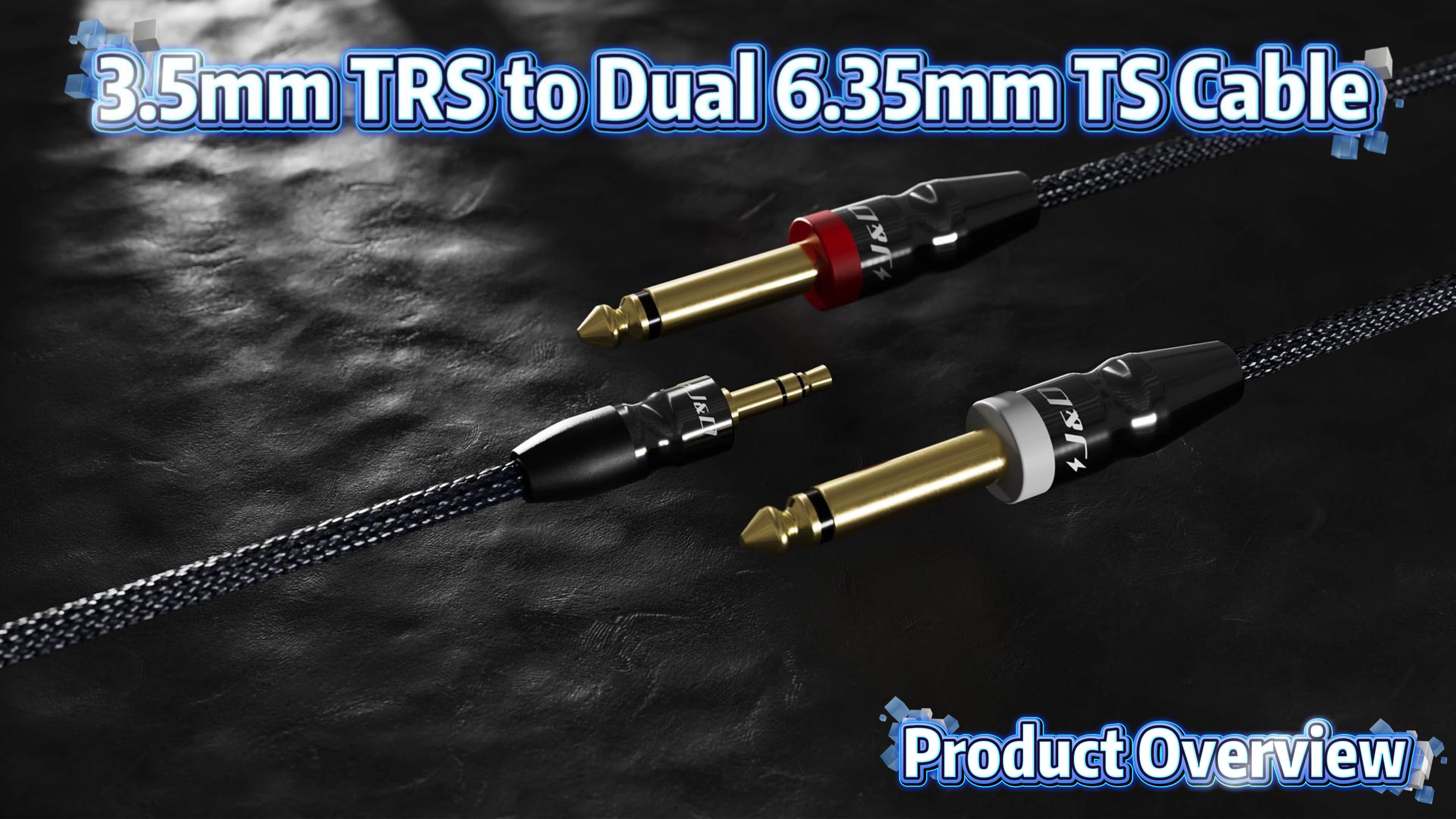 Amazon.com: J&D 3.5mm to Dual 1/4 inch Stereo Splitter Y Cable