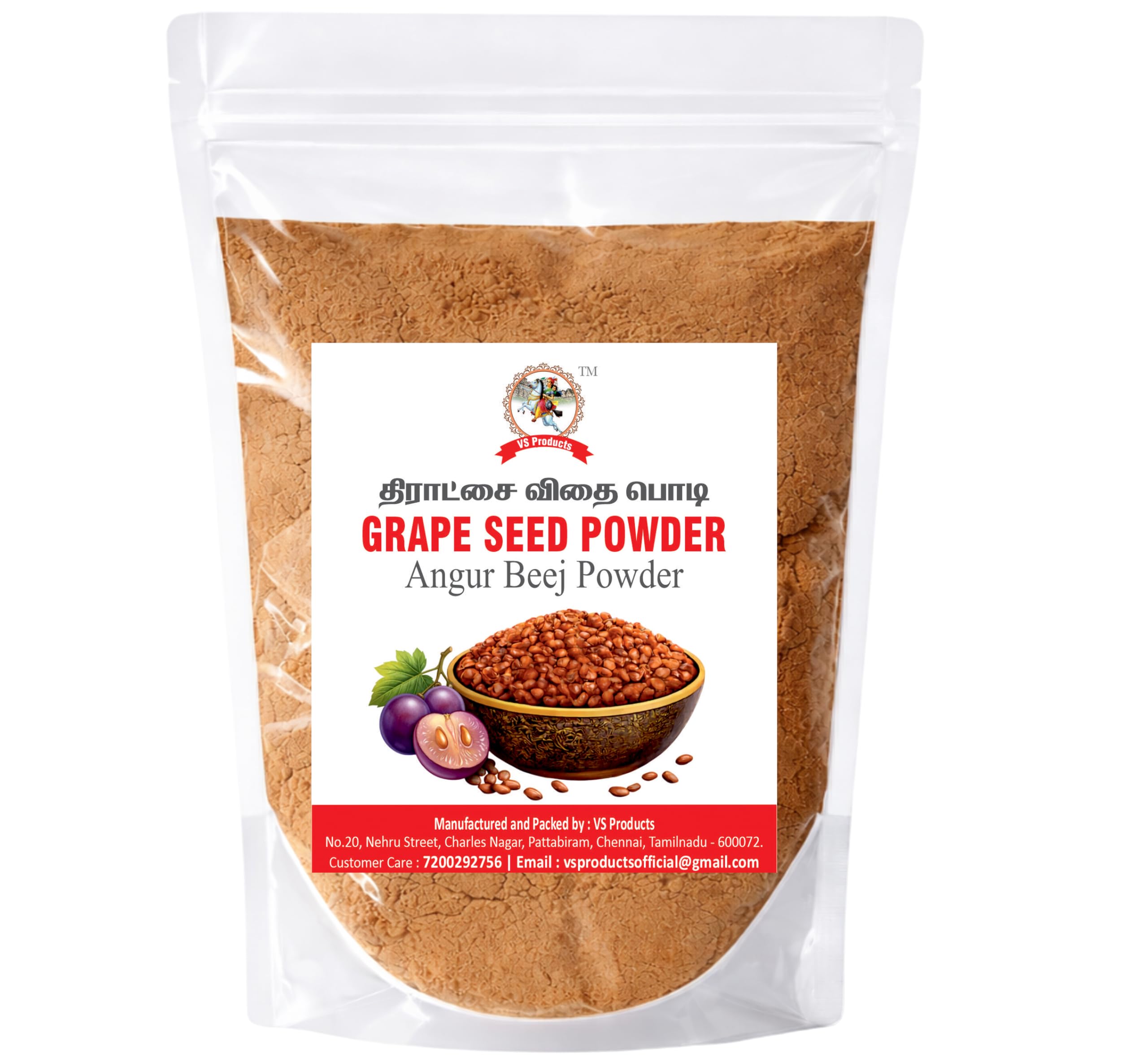 Grape Seed Powder, 950g, Angur Beej, Angoor Seed Powder, 950g, (pack of 9 x 100g, pack of 1 x 50g)-image-30