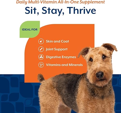 Miniatura 4 de NaturVet All-in-One Dog Supplement - for Joint Support, Digestion, Skin, Coat Care – Dog Multivitamins with Minerals, Omega-3, 6, 9 – Wheat-Free