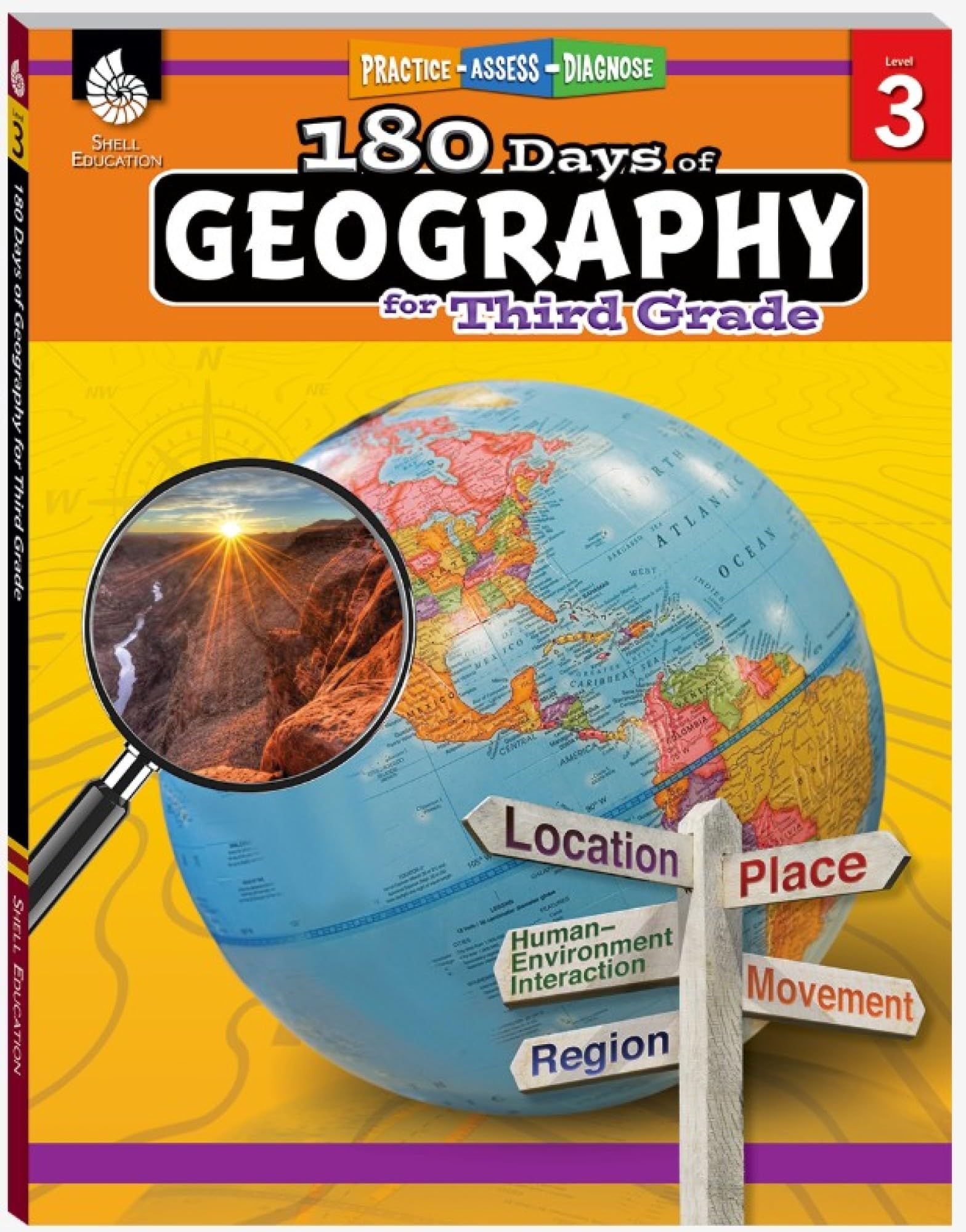 180 Days™: Social Studies, Geography for 3rd Grade Practice Workbook for Classroom and Home, Cool and Fun Practice Created by Teachers Perfect Paperback – EveryBook, March 1, 2018