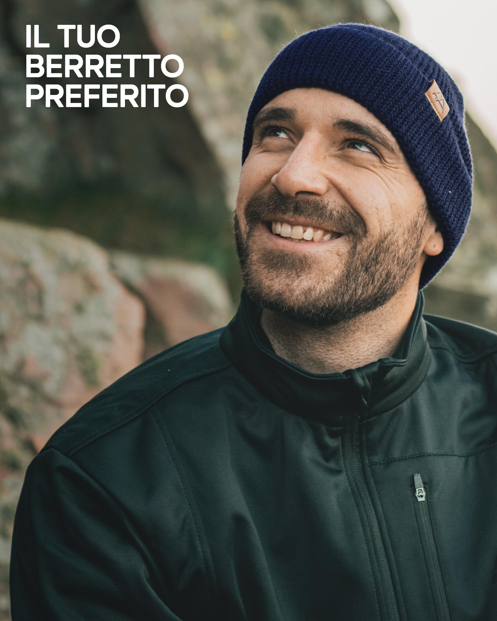 DANISH ENDURANCE Cappello Lana Merino, Berretto Beanie in Maglia Termica, da Uomo e Donna