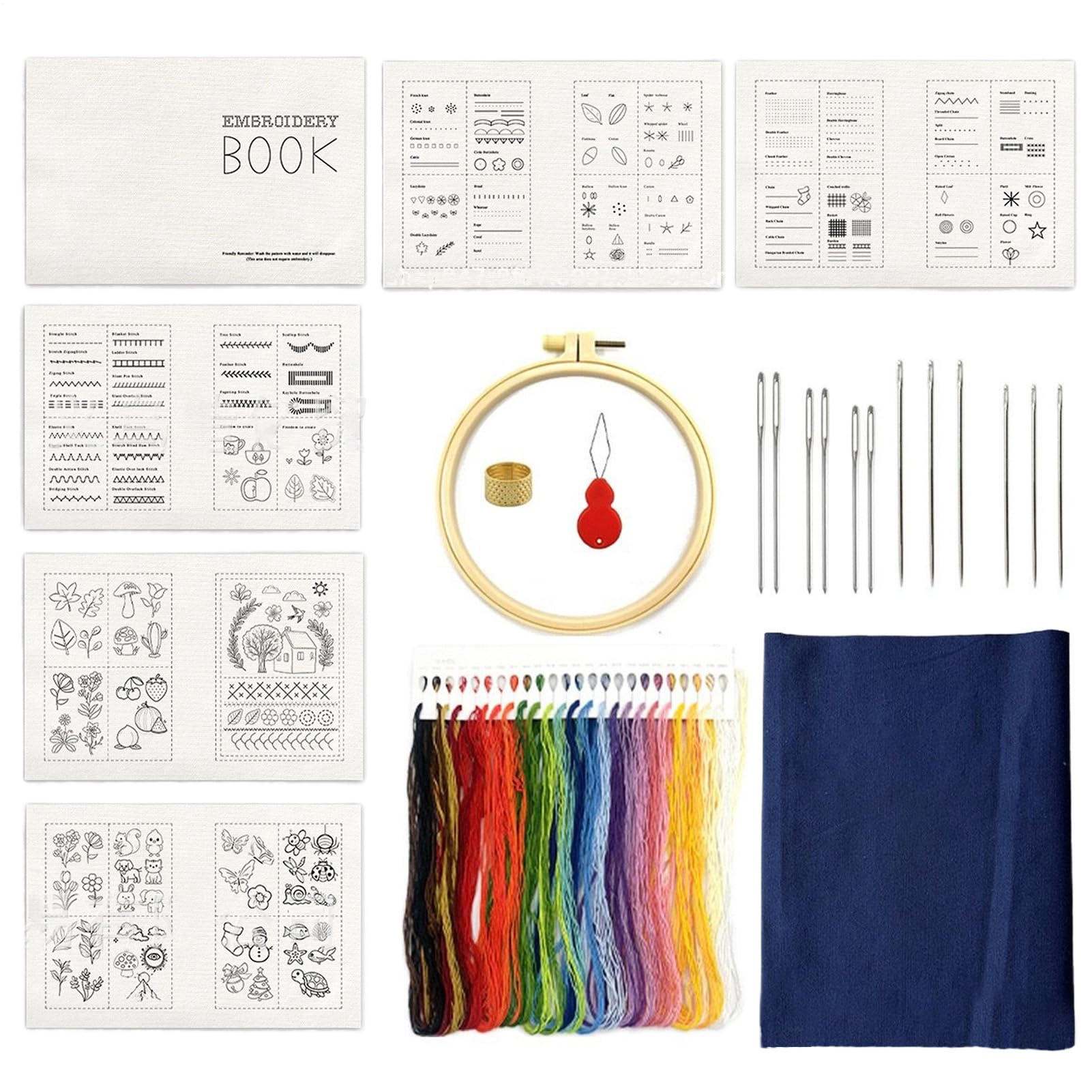 Kit de libro de bordado reutilizable: el regalo ideal de manualidades 8
