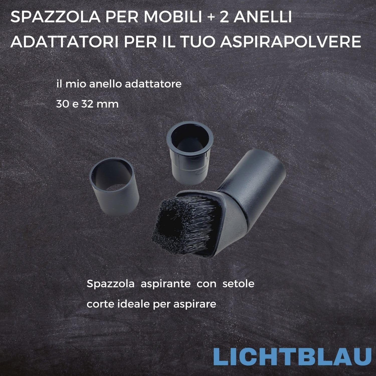 Maxorado Set Di Accessori XL, 35 Mm, Tubo Per Aspirapolvere, Spazzola Per Fessure, Spazzola Per Mobili - Foto 5