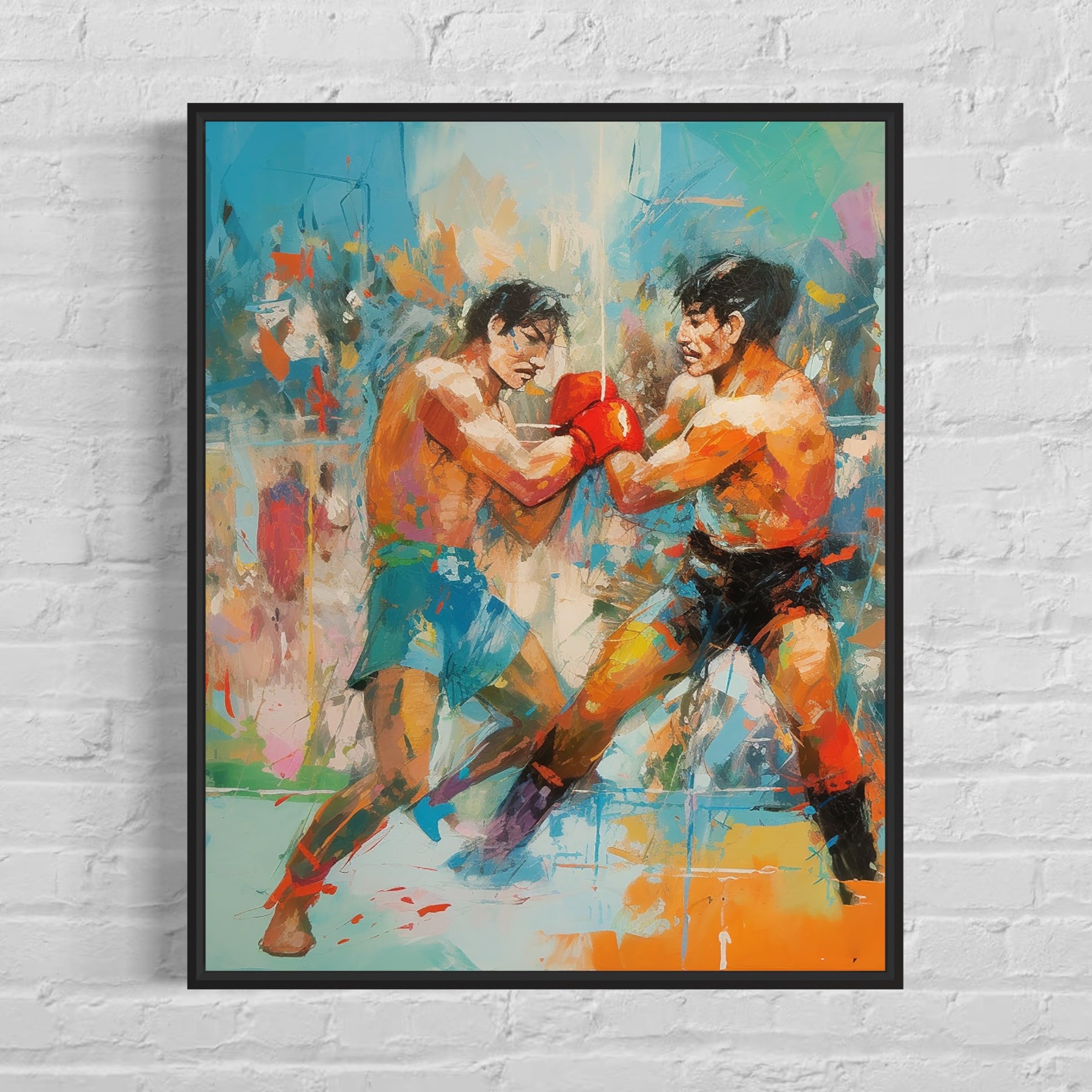 Muay Thai Art Print Poster Wall Art Painting Decor Paint | Desertcart  Seychelles, image size:2400x2400