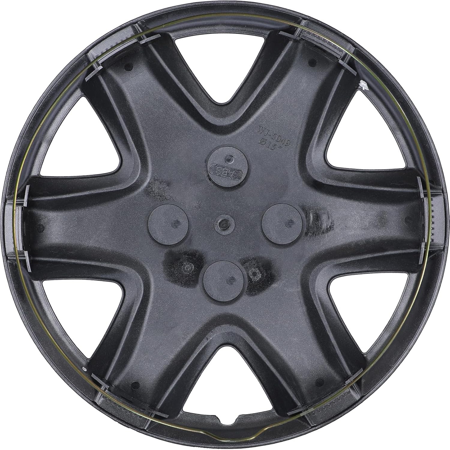 WOLFSTORM 4-Pack 14 Inch Wheel Rim Covers Universal Hubcaps, Hubs Snap on Car Truck SUV ABS Plastic Exterior Accessorios(Regular Silver)