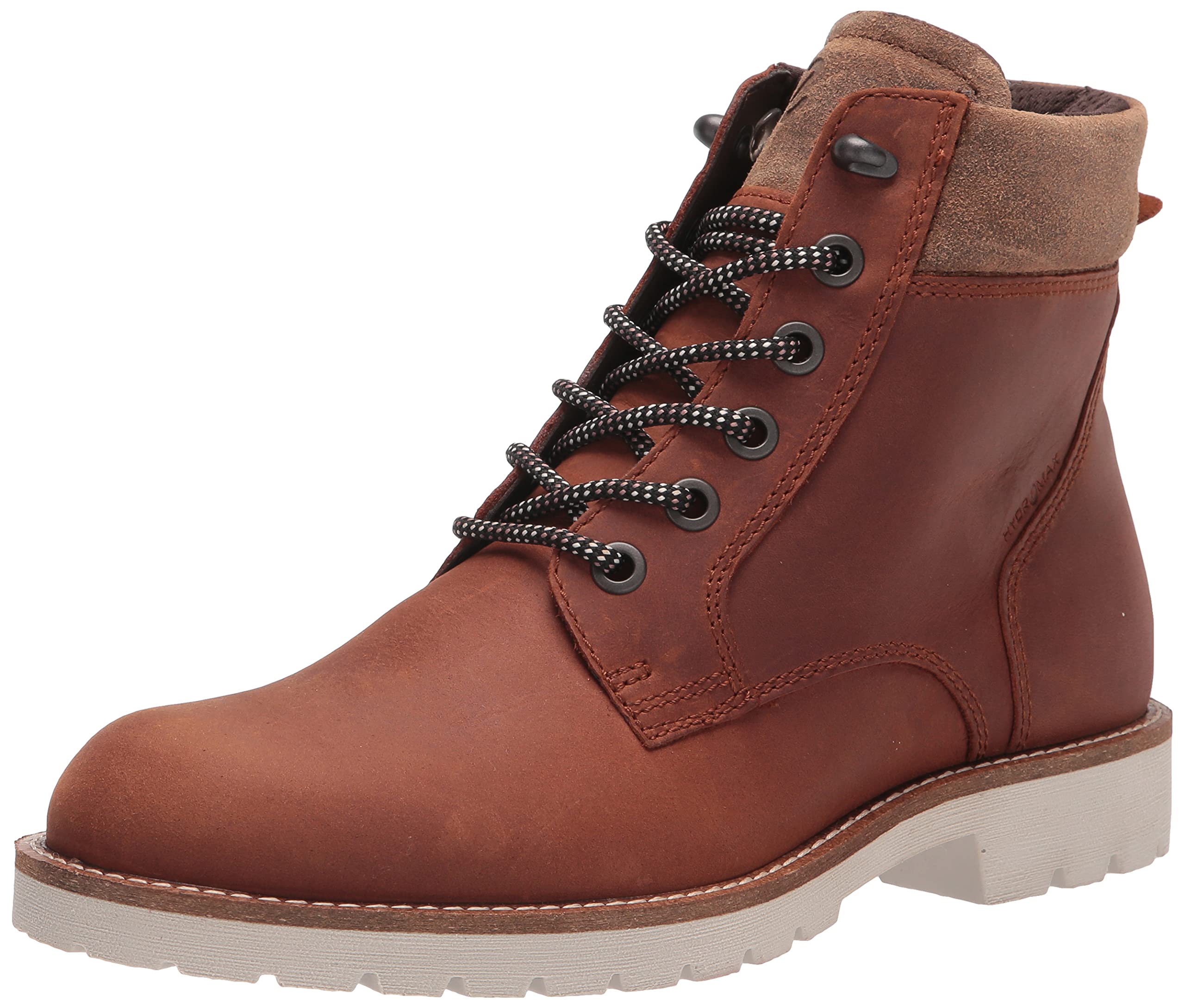 ECCOMen's Jamestown High Boot Ankle, Cognac/Cocoa Brown Nubuck, 12-12.5
