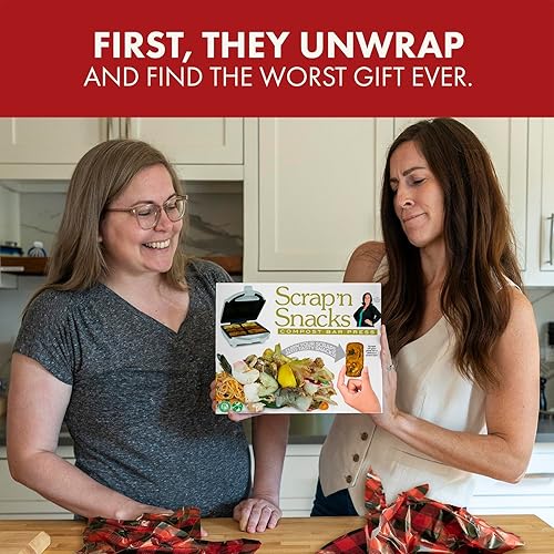 Miniatura 5 de Prank Pack - Caja de regalo para bromas de Scrap'n Snacks, envuelve tu regalo real en una divertida y auténtica caja de regalo, caja de regalo para