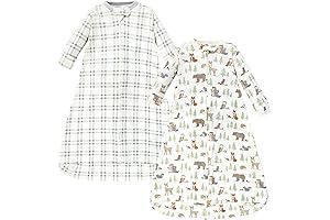 Hudson Baby Unisex Baby Cotton Long-Sleeve Wearable Sleeping Bag