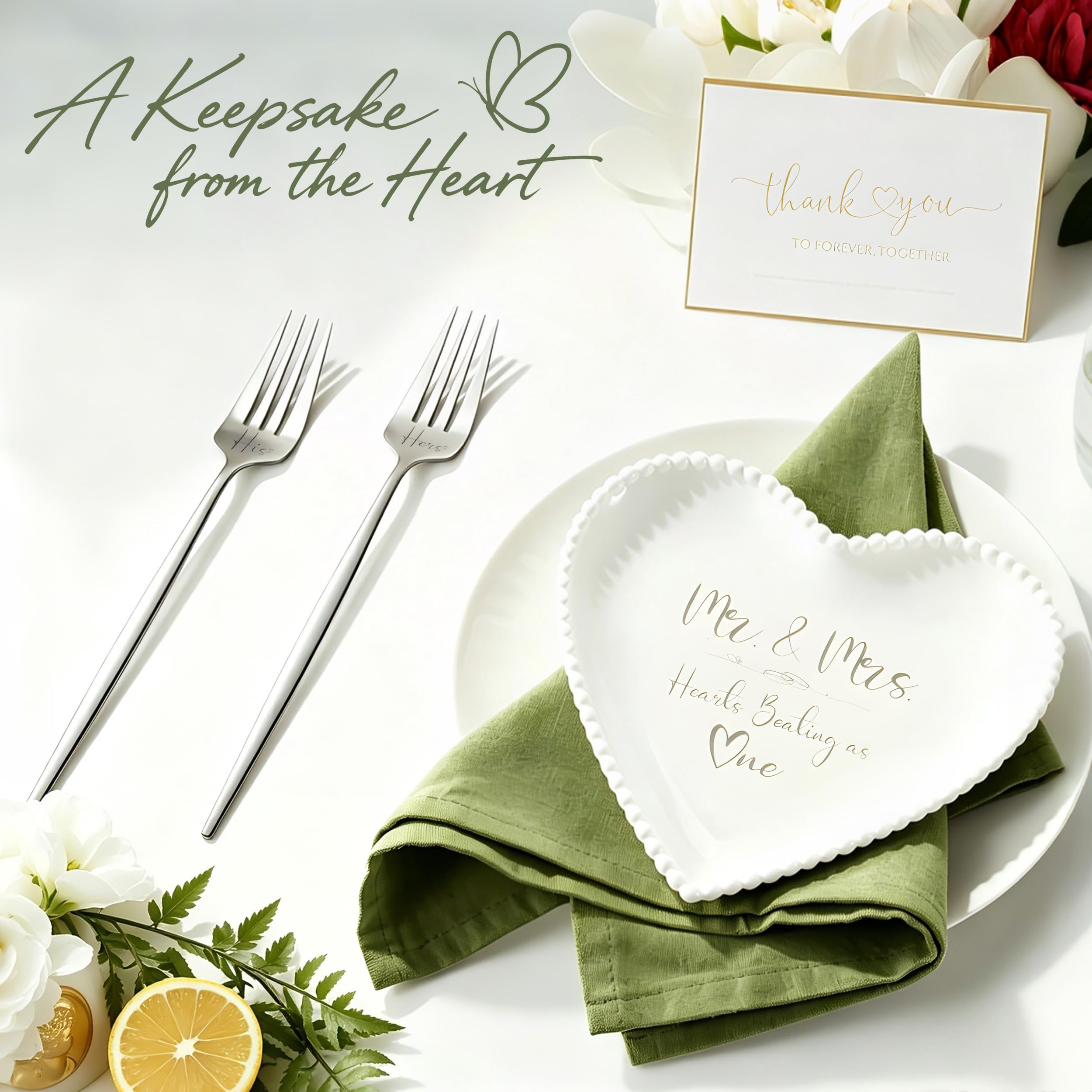Wedding Cake Cutting Set - 5 Piece Stainless Steel -2