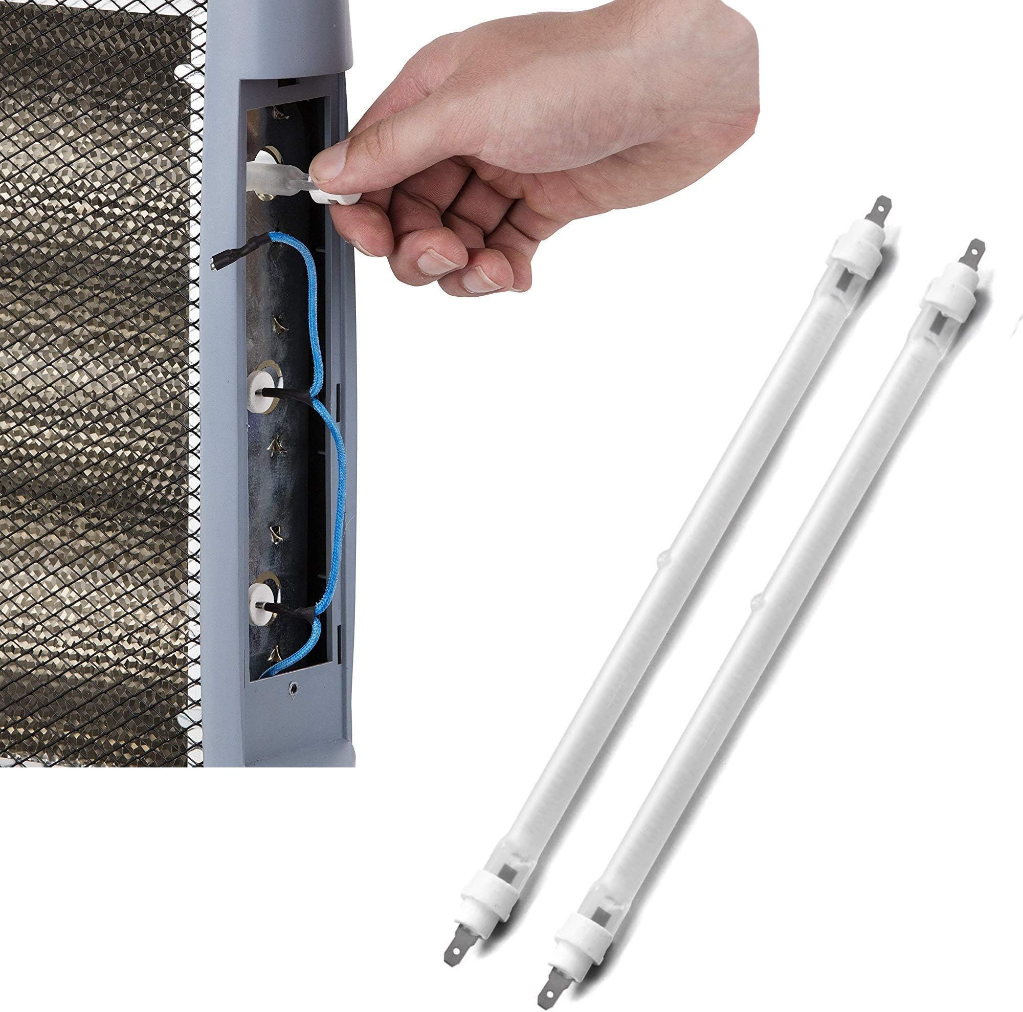 HomeVibe 2pc Halogen Heater Replacement Tubes 225mm Fire Bar Element