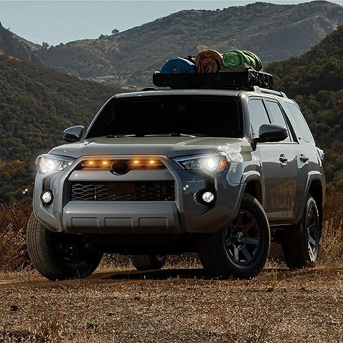 Miniatura 12 de SEVEN SPARTA 4 luces LED para parrilla compatibles con Toyota 4Runner 2020-2024, incluyendo SR5, TRD Sport, todoterreno, parrilla premium y Luz