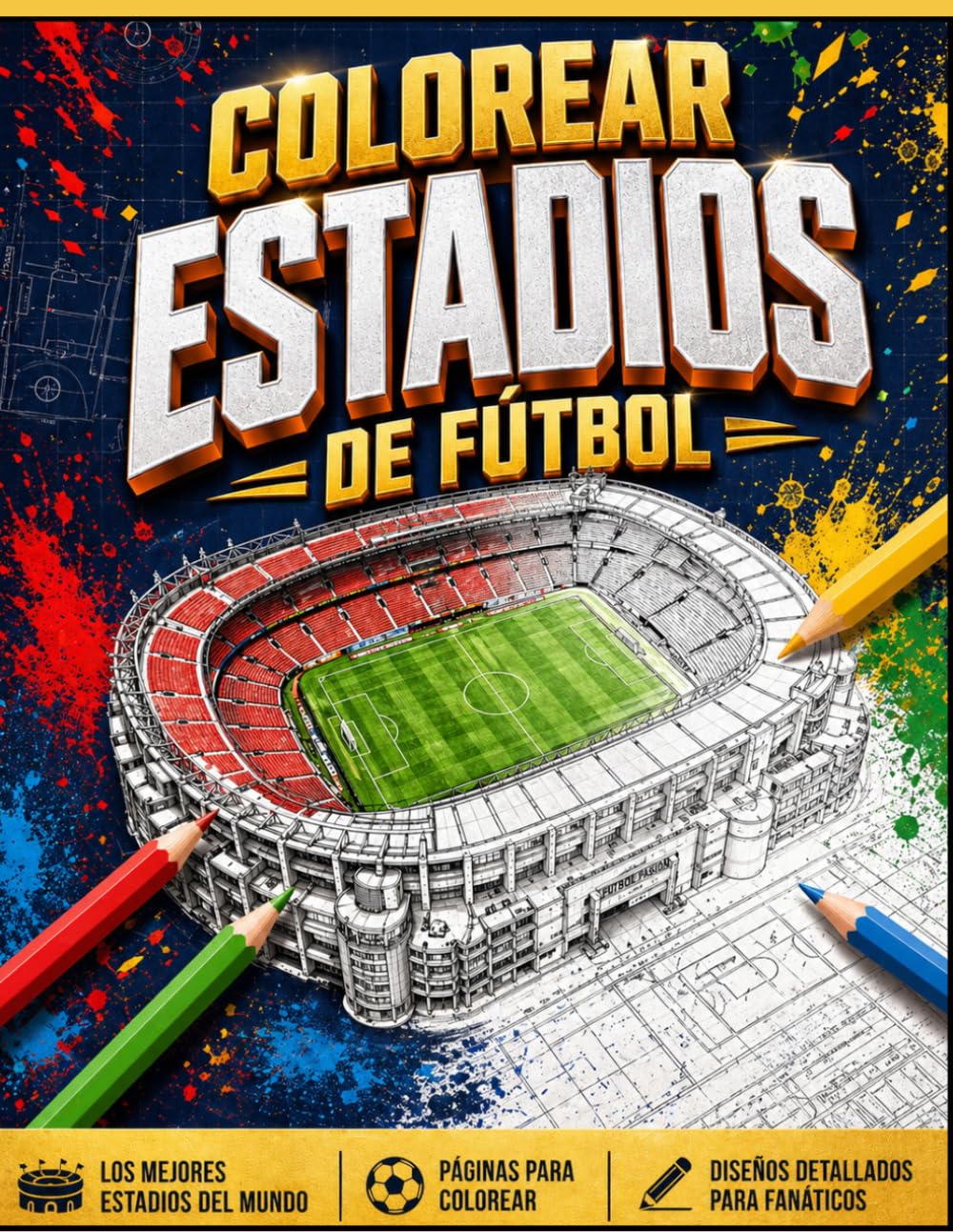Colorear estadios de fútbol