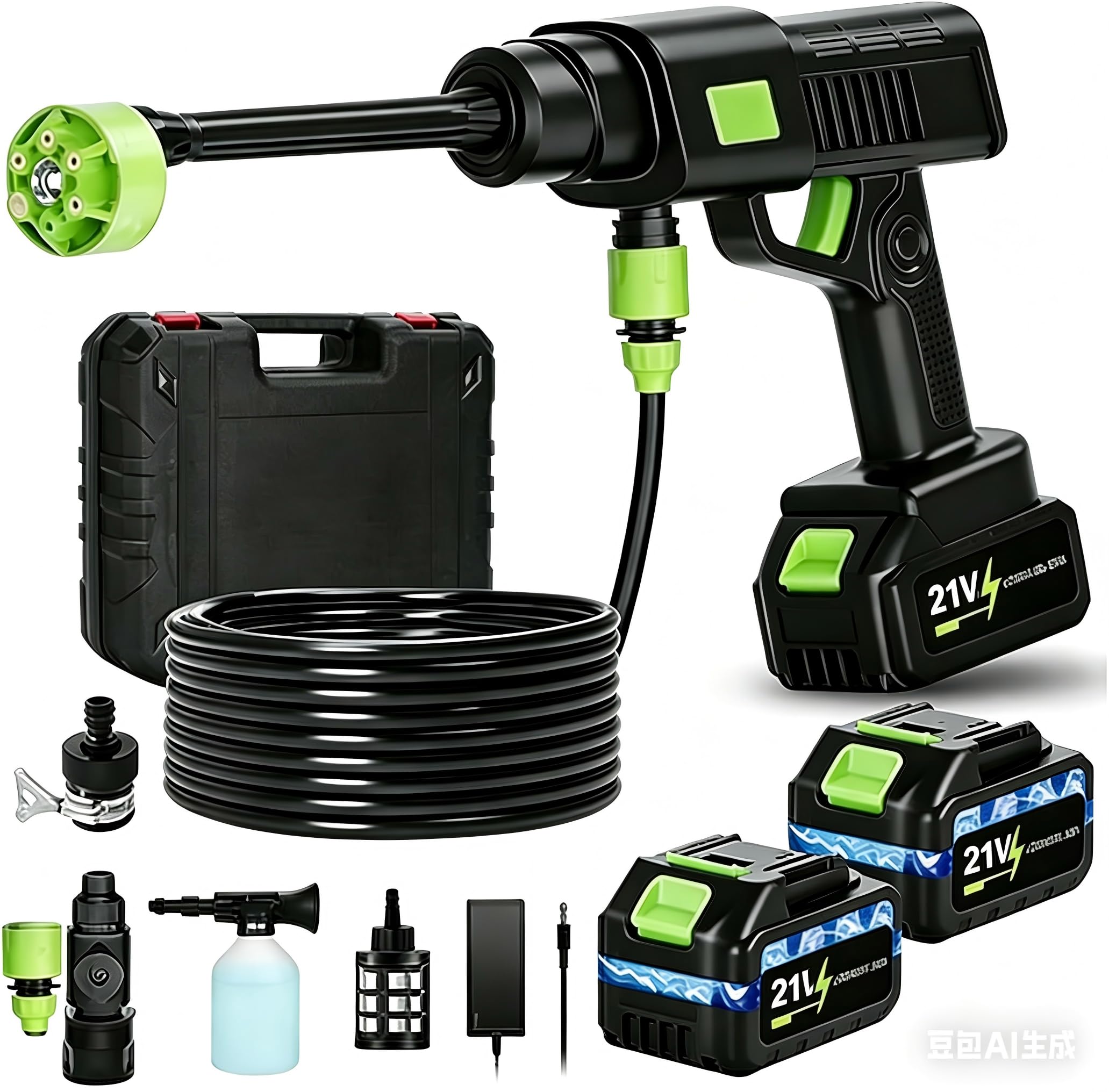 View 1 of (sold as parts) Oxtravyn Portable Cordless Car Washer, Battery Powered