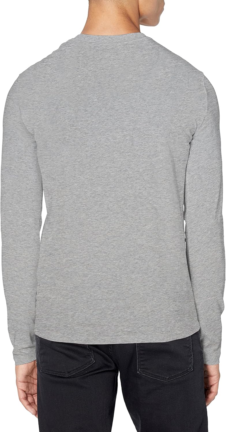 Armani Exchange Mens A|x Armani Exchange Long Sleeve Logo Crewneck T-Shirt - Image 2
