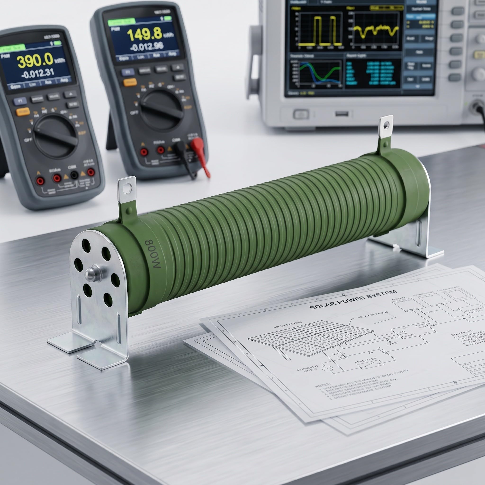 Abaodam Resistencia Solar de Metal Verde de 800w con Terminales Aplicables para Proteger Baterías y Mantener Resistencia Estable en Sistemas de Energía Solar