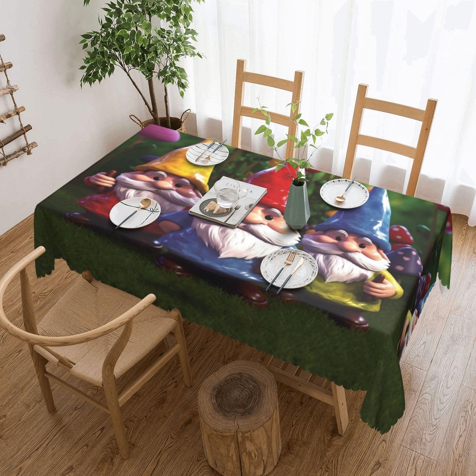 Nappe rectangulaire lavable PEIXEN pour table de cuisine festive