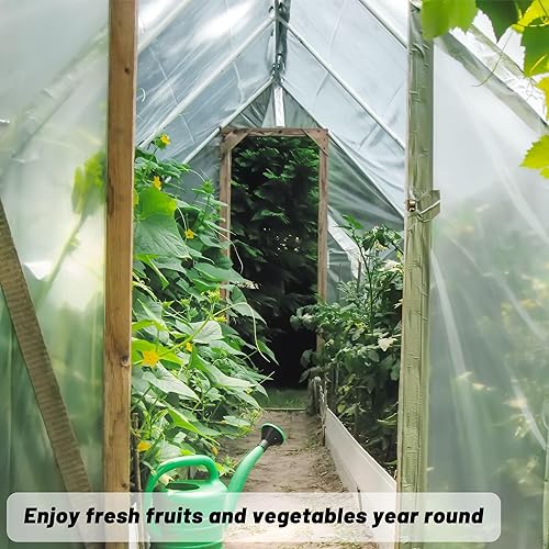 Miniatura 5 de Láminas de plástico transparente para invernaderos de 6 mil, película de plástico transparente para invernaderos, película de polietileno resistente