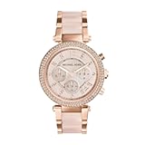 Parker Women&apos;s Watch&comma; Stainless Steel and Pavé Crystal Watch for Women with Steel&comma; Leather&comma; or Silicone Band