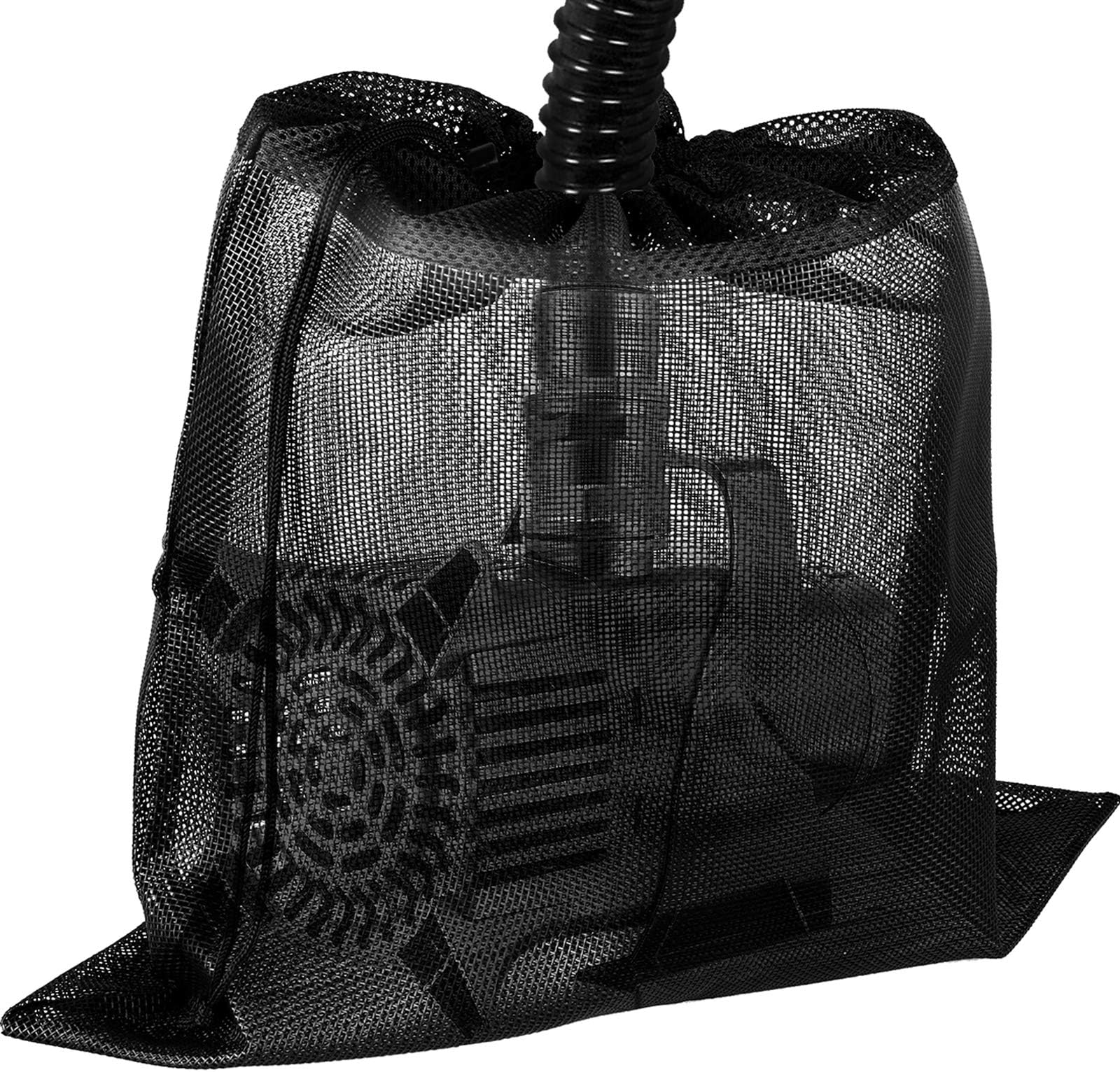 24" x 26" Upgrade Large Pump Barrier Bag, Pond Filter Box, Black Media Bag Pump Mesh Bag (24" x 26", Black)