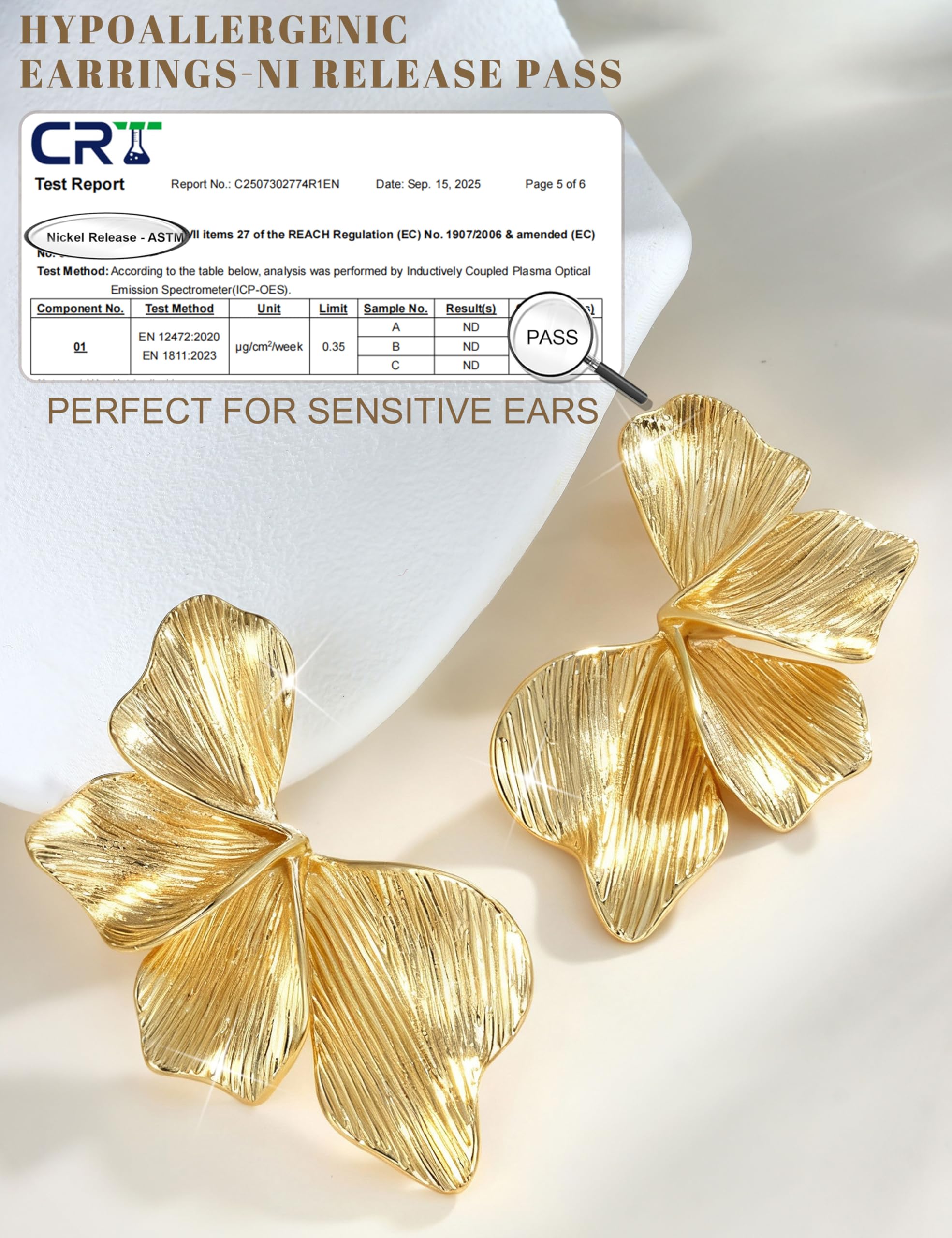 Pendientes de Plata de Ley 925 con Forma de Flor para Mujer