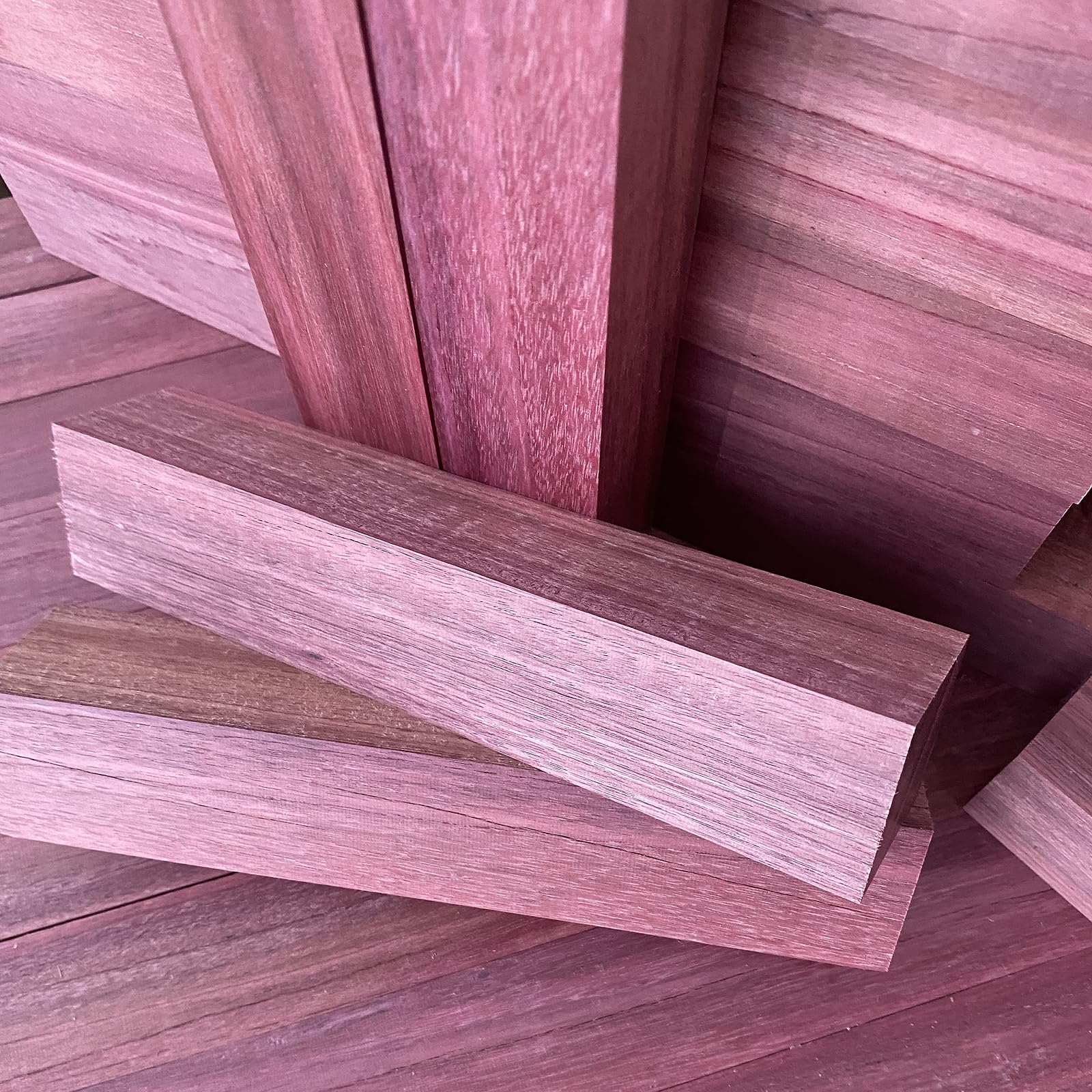 ECI Purple Heart Amaranth - Ripiano 40 x 300 mm, in legno di tornitura, suono viola, legno