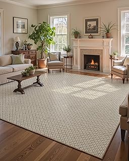14 Living Room Carpet Ideas for Warm Comfortable Everyday Style 81 LUMI Sisal Area Rug 8x10 for Living Room, Natural Handwoven Rugs Non Sli...