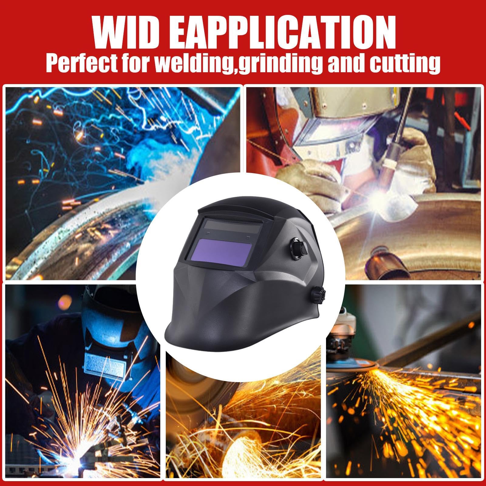 para Casco de Soldadura Protector de Sombreado Automático Cómodo | Cobertor de Protección para Soldar para Hombres Adultos en Taller Reparación Automotriz Construcción