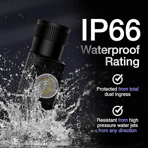 Miniatura 4 de Linterna de cabeza recargable K-Bern PRO. 600 lúmenes, batería UL aprobada de 3500 mAh, luces de cabeza ultra brillantes impermeables, aluminio