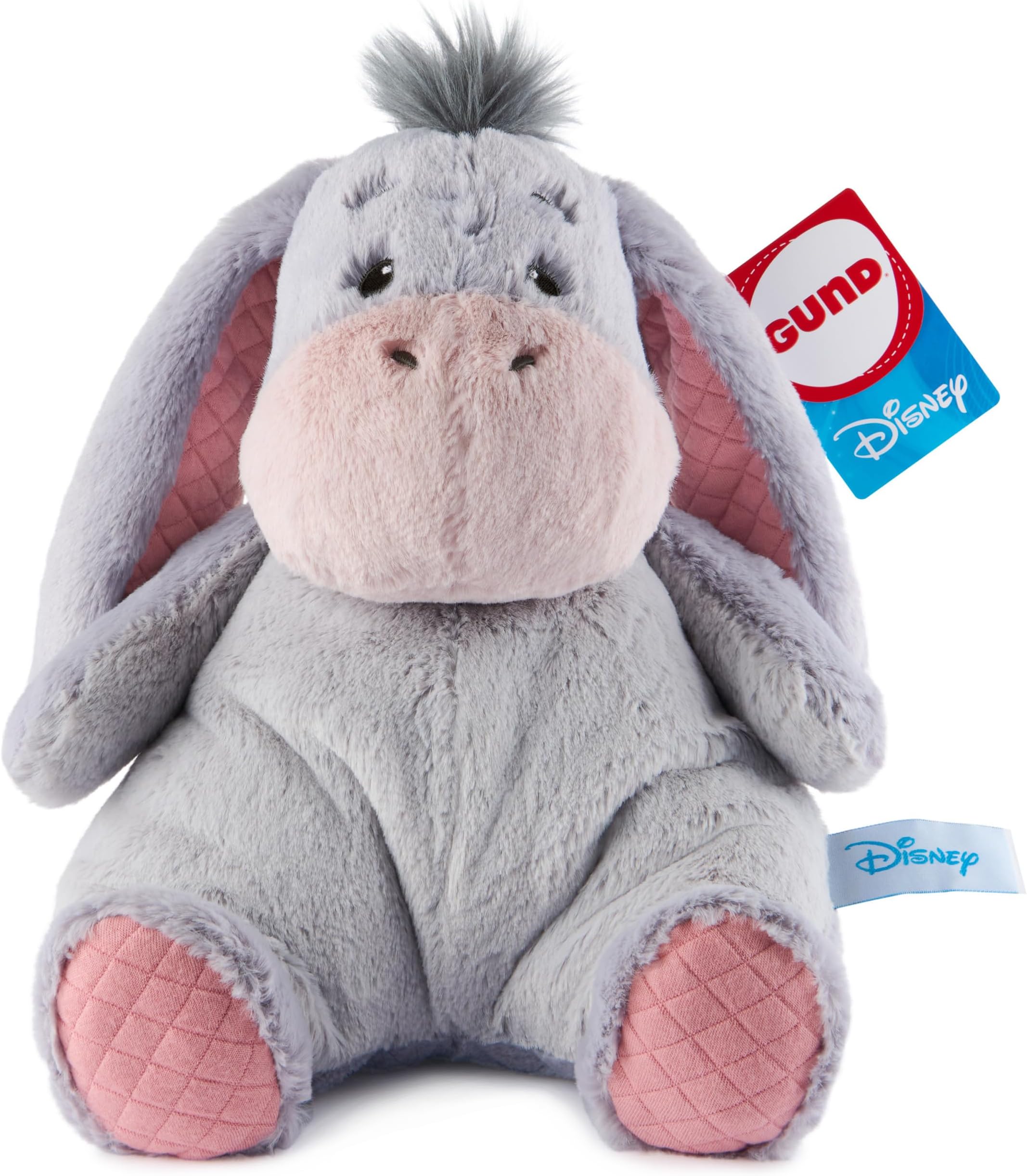 GUND Disney Official Eeyore Oh So Snuggly Plush, Winnie the Pooh, Eeyore Donkey Stuffed Animal for Ages 1 and Up, Grey, 12.5”
