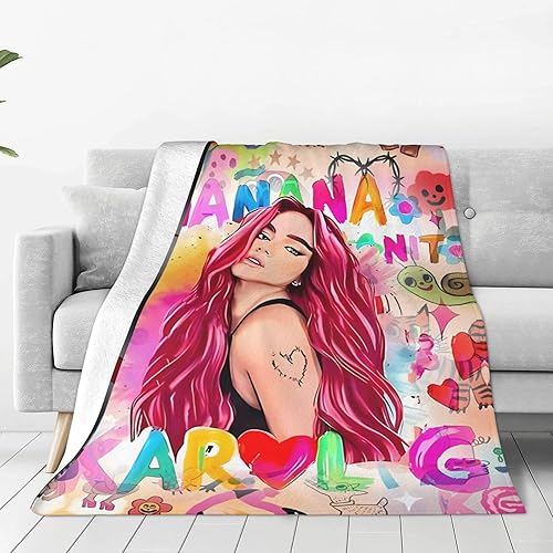 Manta de cantante musical, acogedora y suave, ligera, de franela de forro polar, manta de microfibra cálida, para todas las estaciones, perfecta