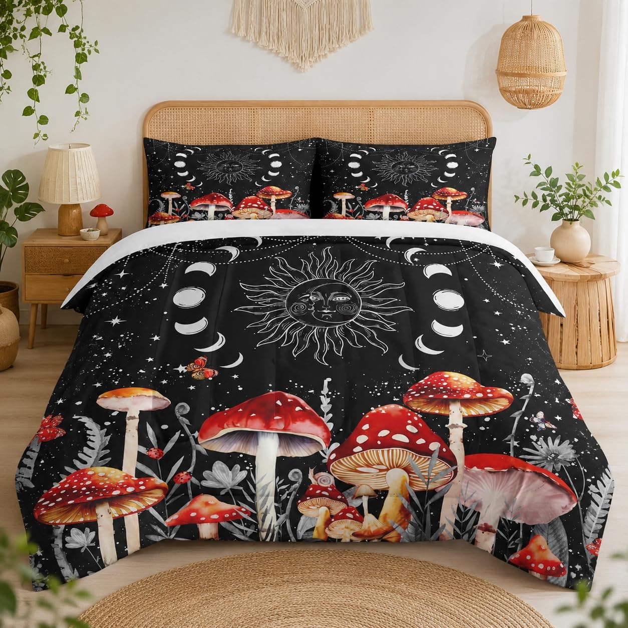 WeCozy Mushroom Moon Comforter Set - Queen -12