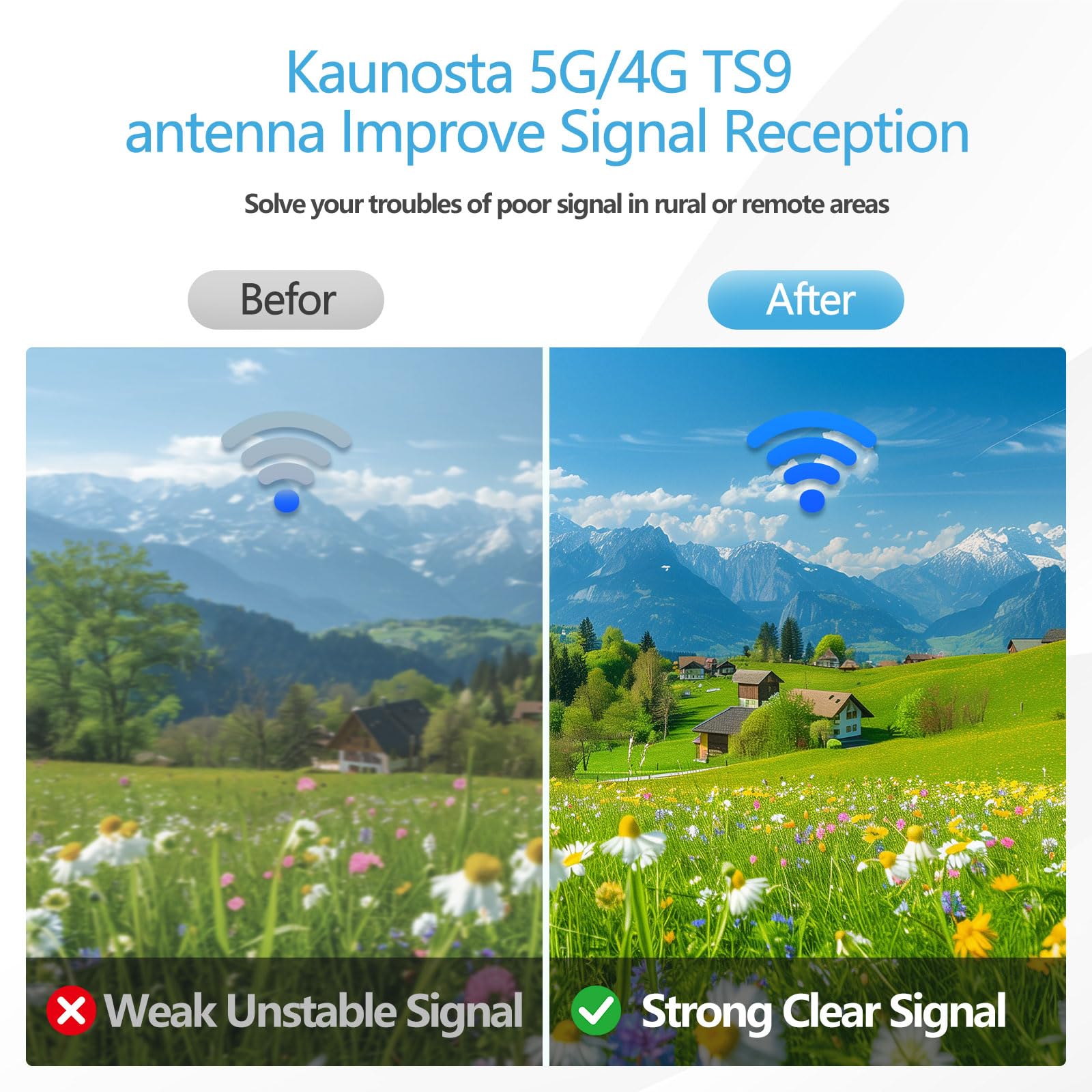 5G/4G LTE GSM Antenna TS9 Base Magnetica Esterna Antenna 15dBi Antenna di Rete Omnidirezionale per AT&T Nighthawk MR6110 MR6500 M6 Pro MR6150 M5 MR5100 MR5200 5G Mobile Hotspot Router