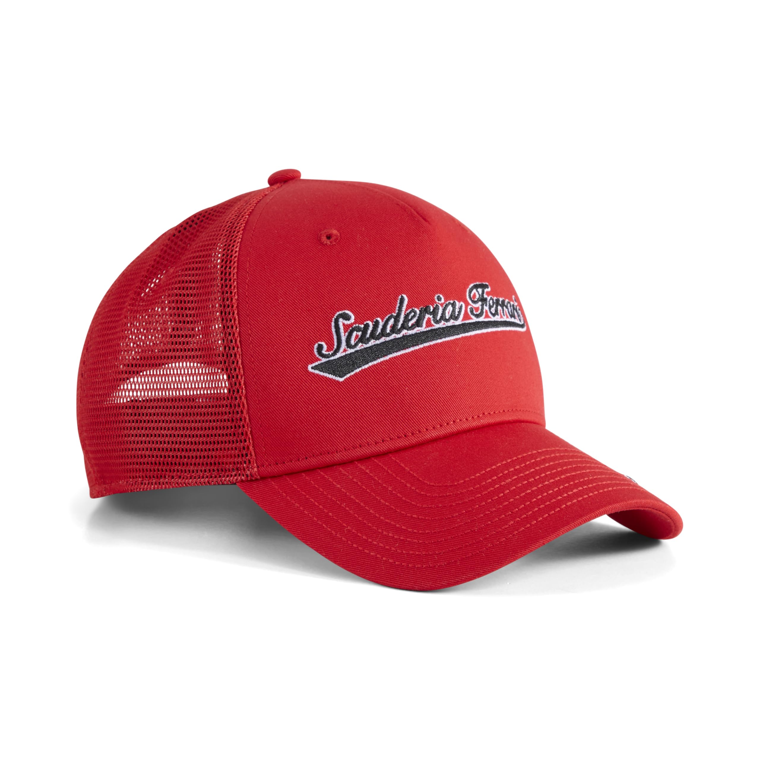 PUMA Scuderia Ferrari F1 Logo Trucker Cap - Rosso Corsa - One Size Fits Most